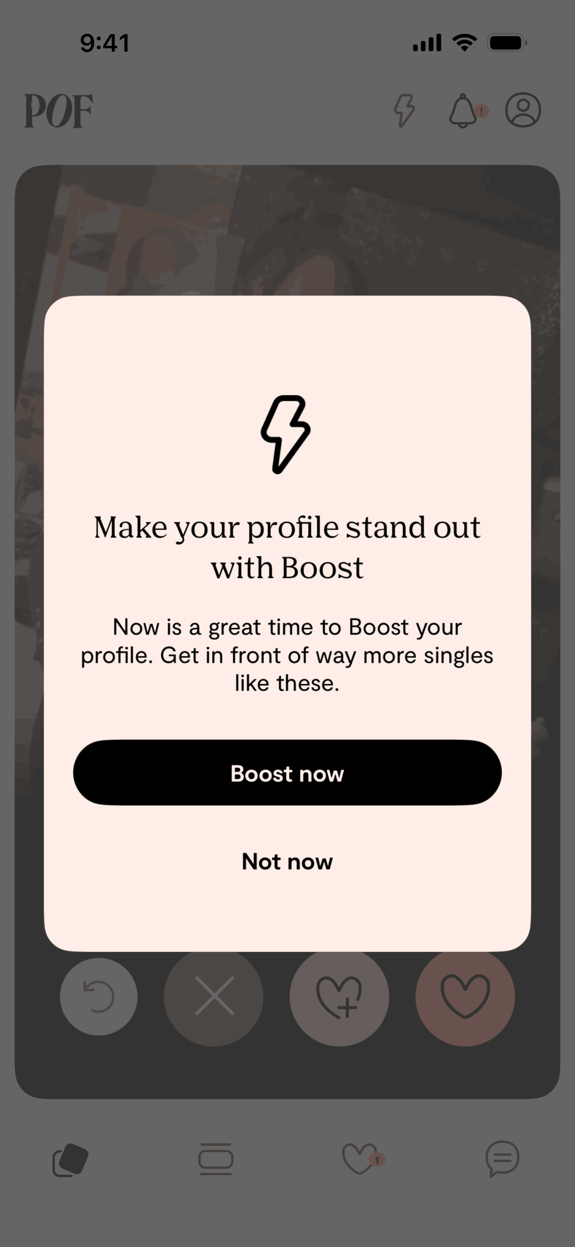 Plenty of Fish iOS dating interface screenshot 10