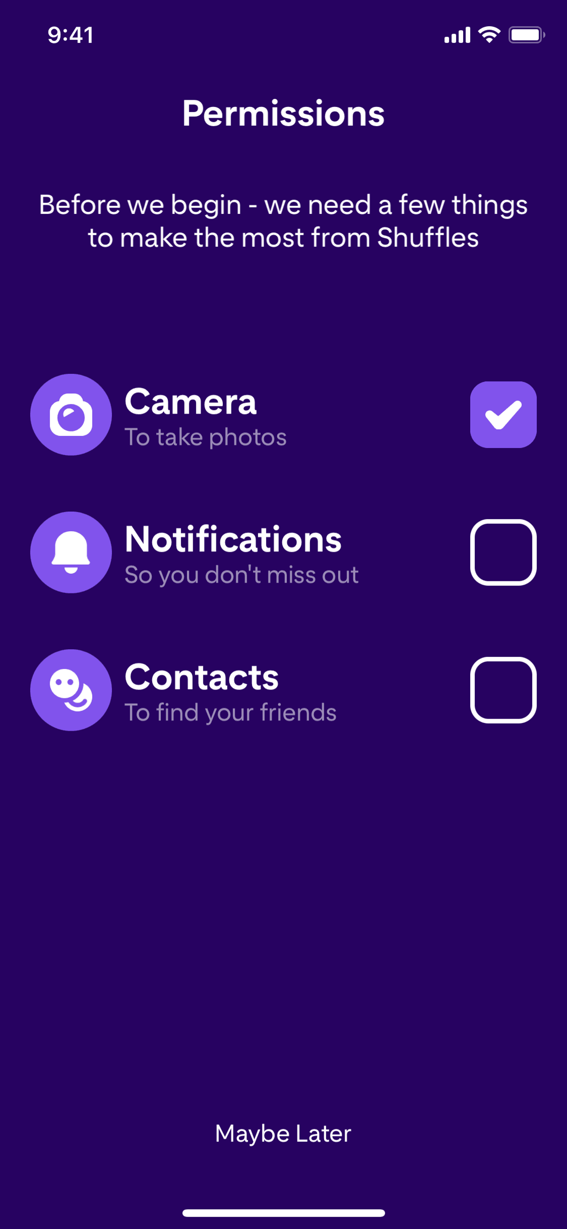 Shuffles by Pinterest iOS Photo & Video interface screenshot 18