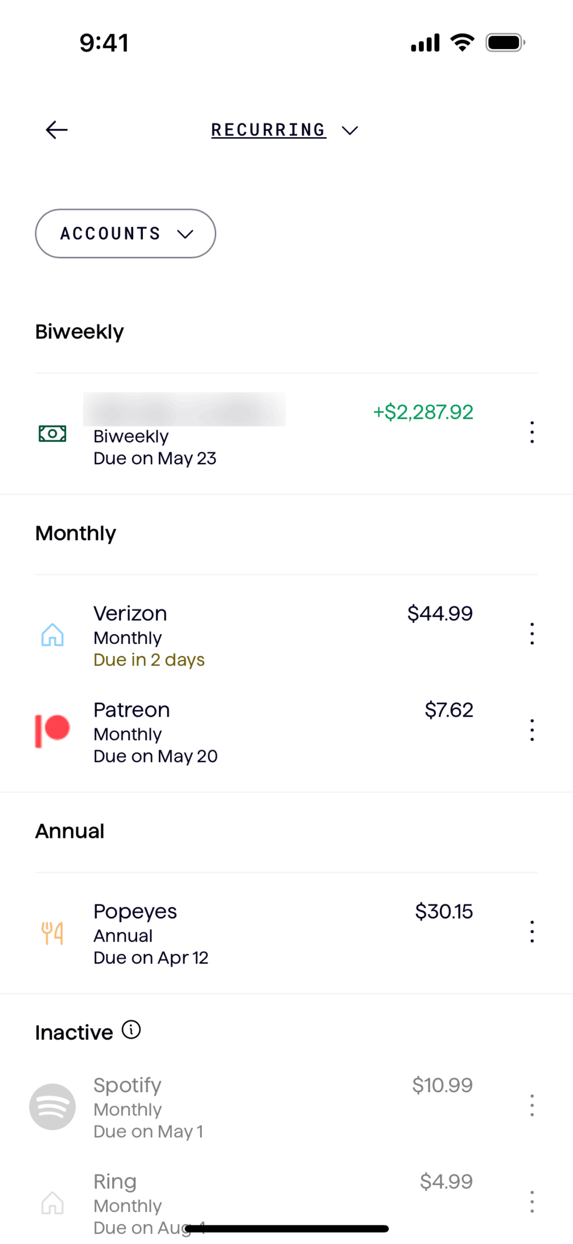 Origin iOS Finance interface screenshot 5
