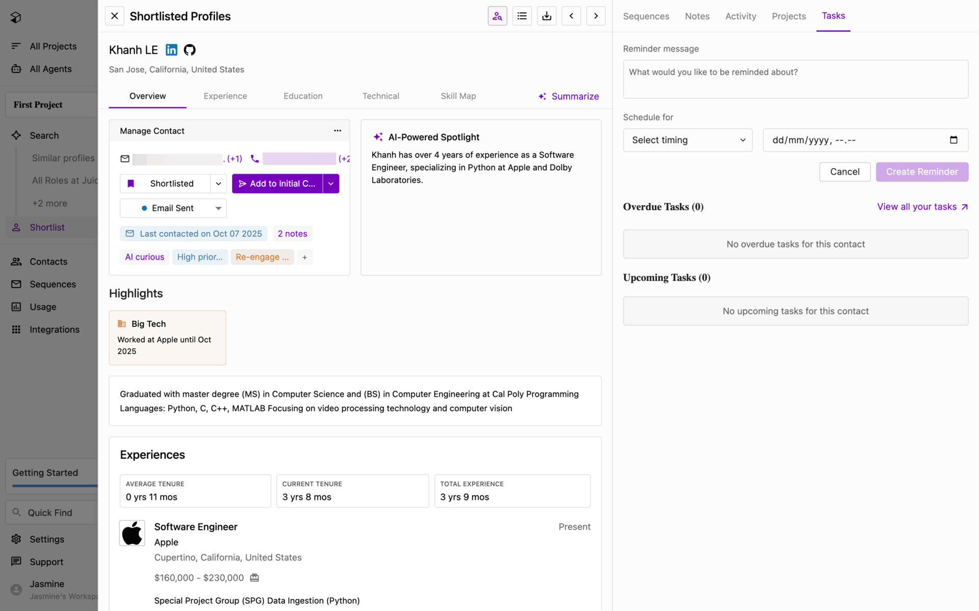 Juicebox Web Jobs & Recruitment interface screenshot 16