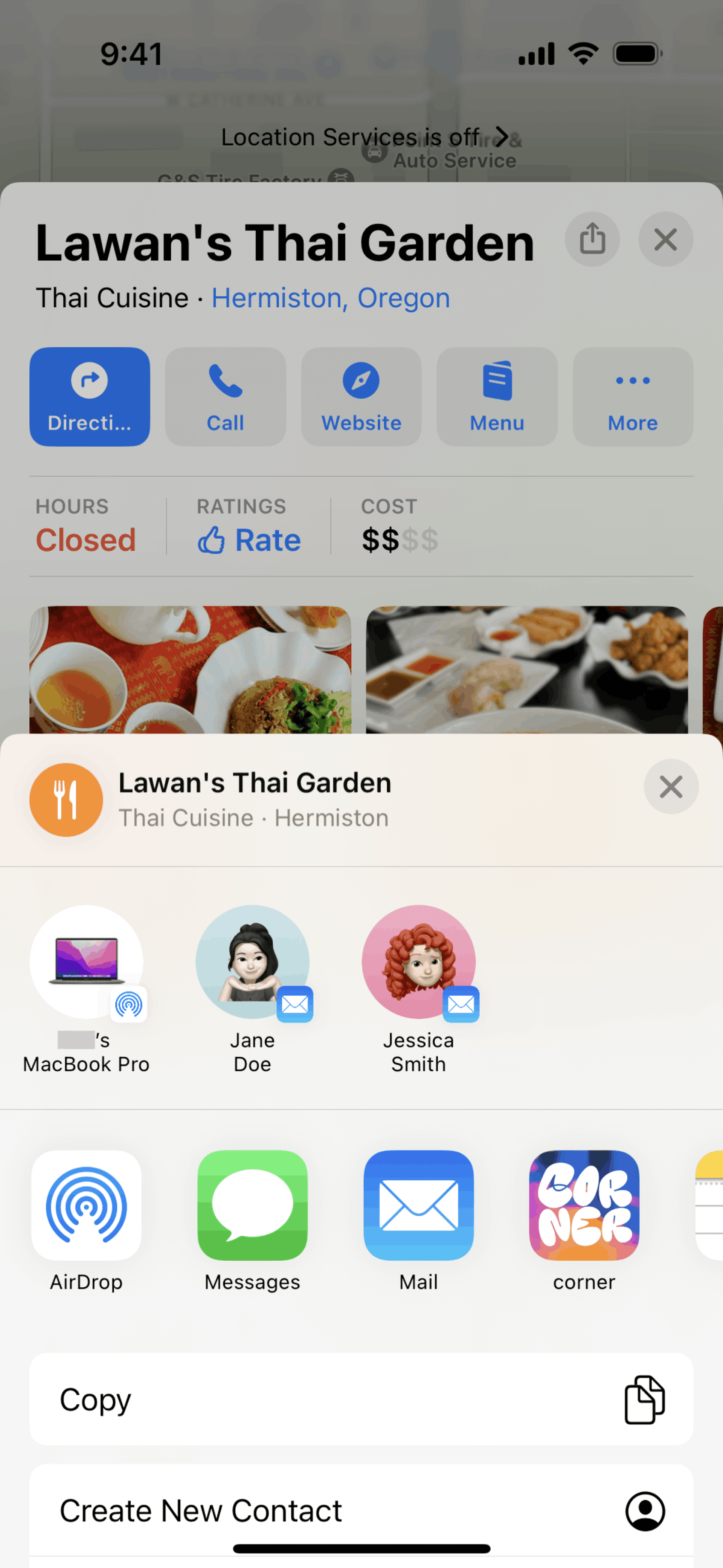 Corner iOS Social Networking interface screenshot 18