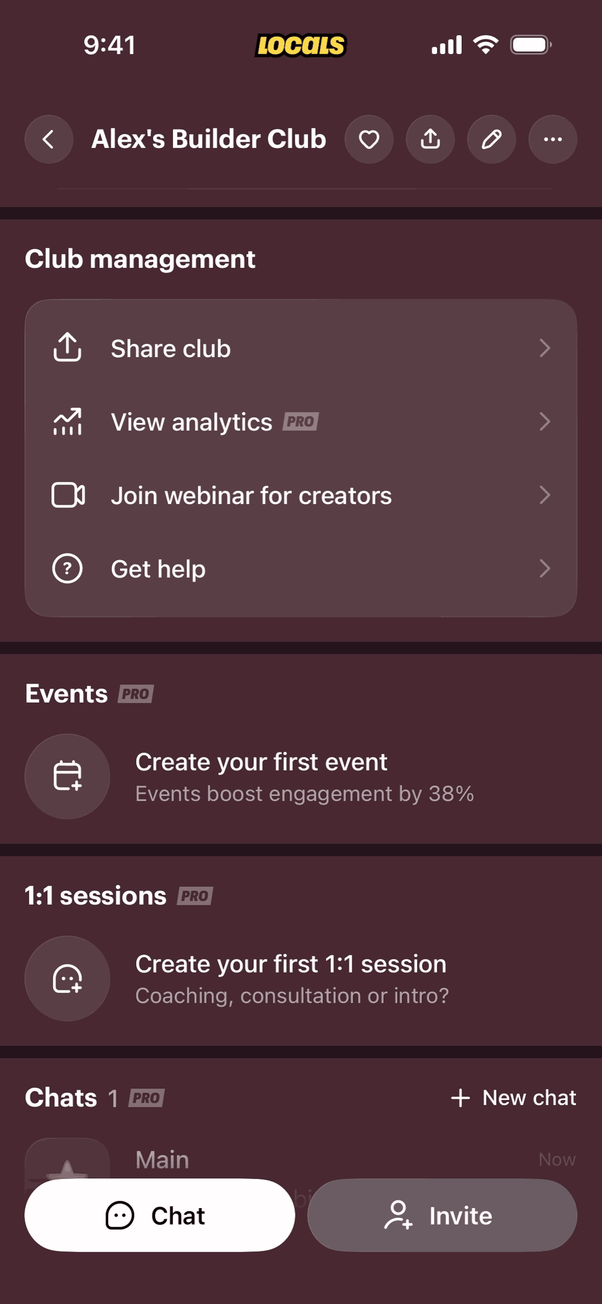 Locals iOS Social Networking interface screenshot 8