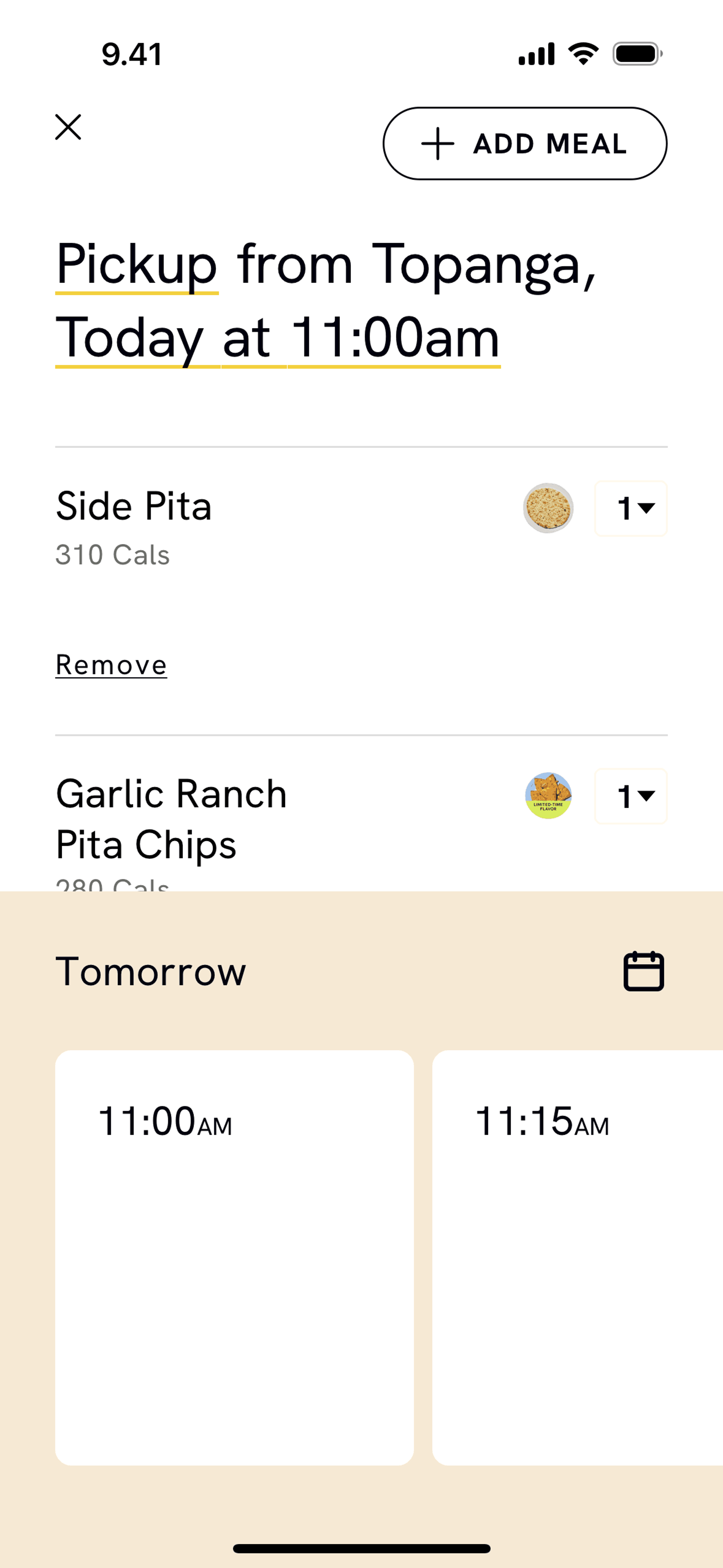 CAVA iOS Food & Drink interface screenshot 23