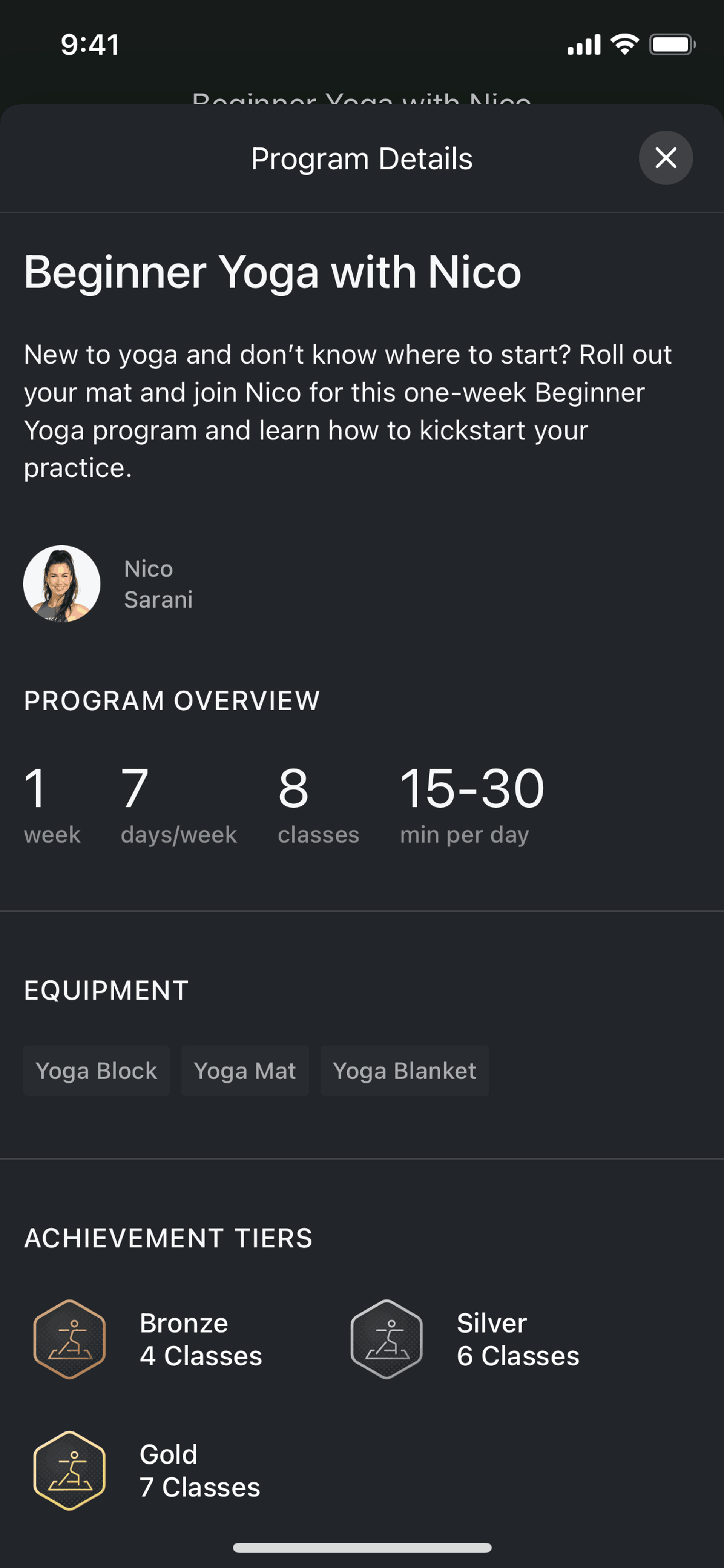 Peloton iOS Health & Fitness interface screenshot 19