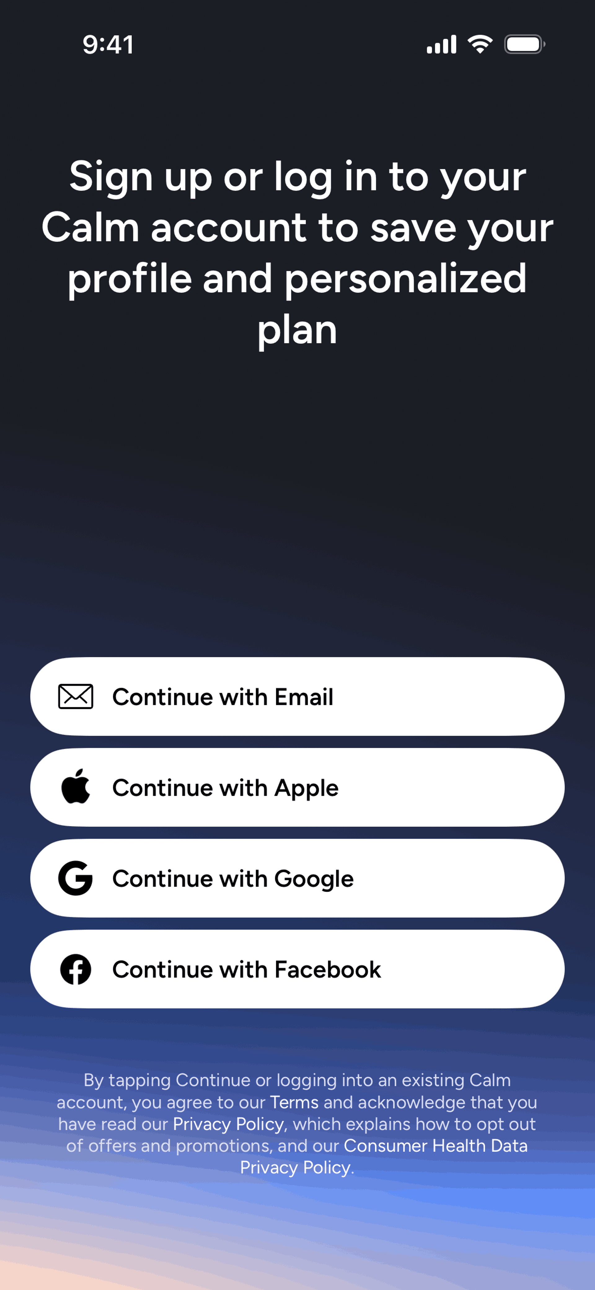 Calm Sleep iOS Health & Fitness interface screenshot 22