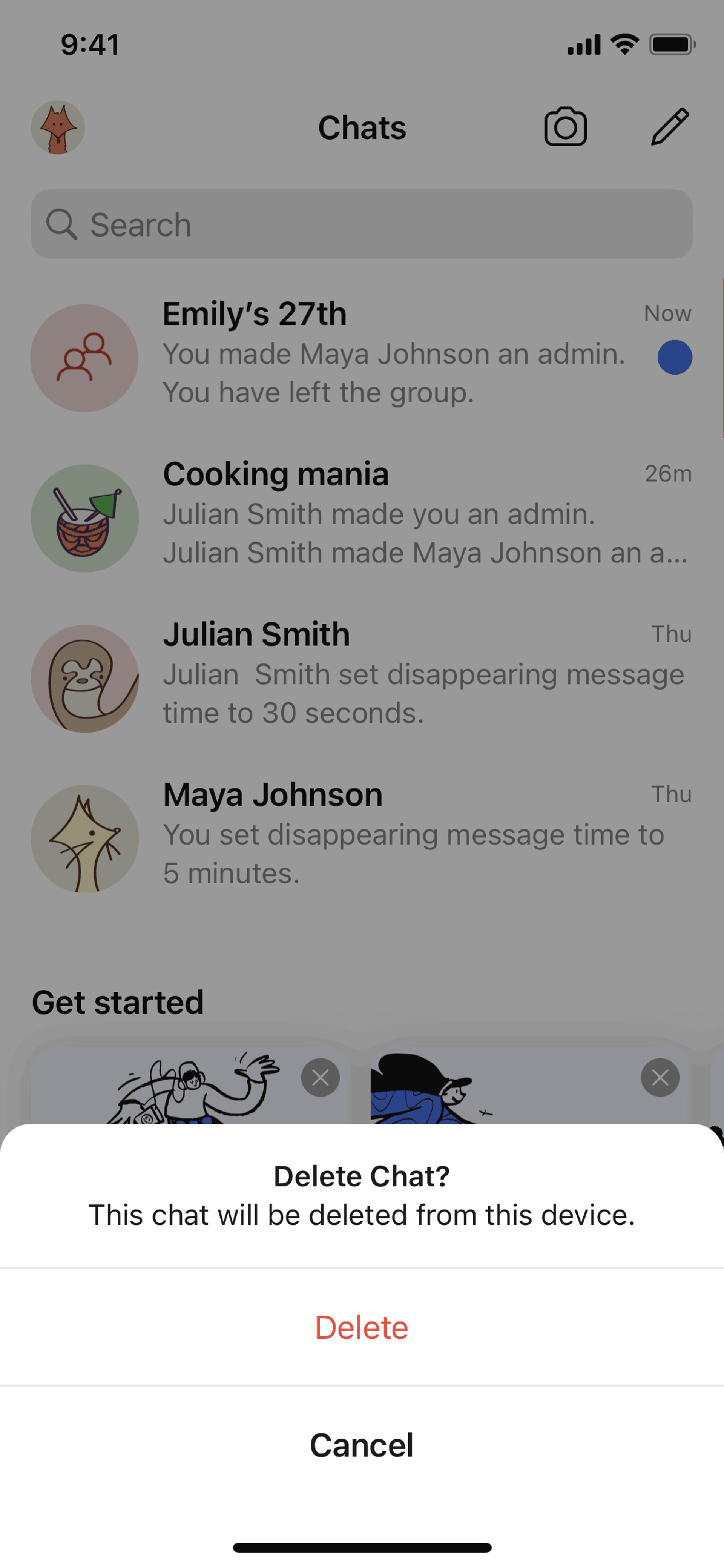 Signal iOS Social Networking interface screenshot 19