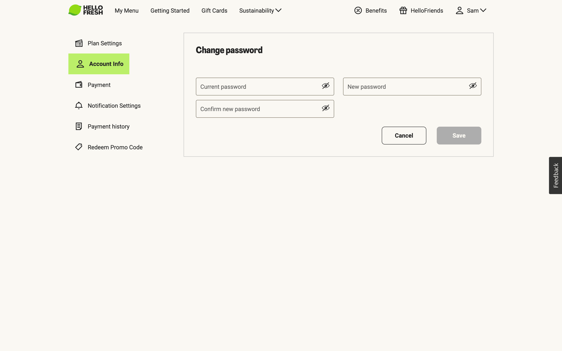 HelloFresh Web Lifestyle interface screenshot 15