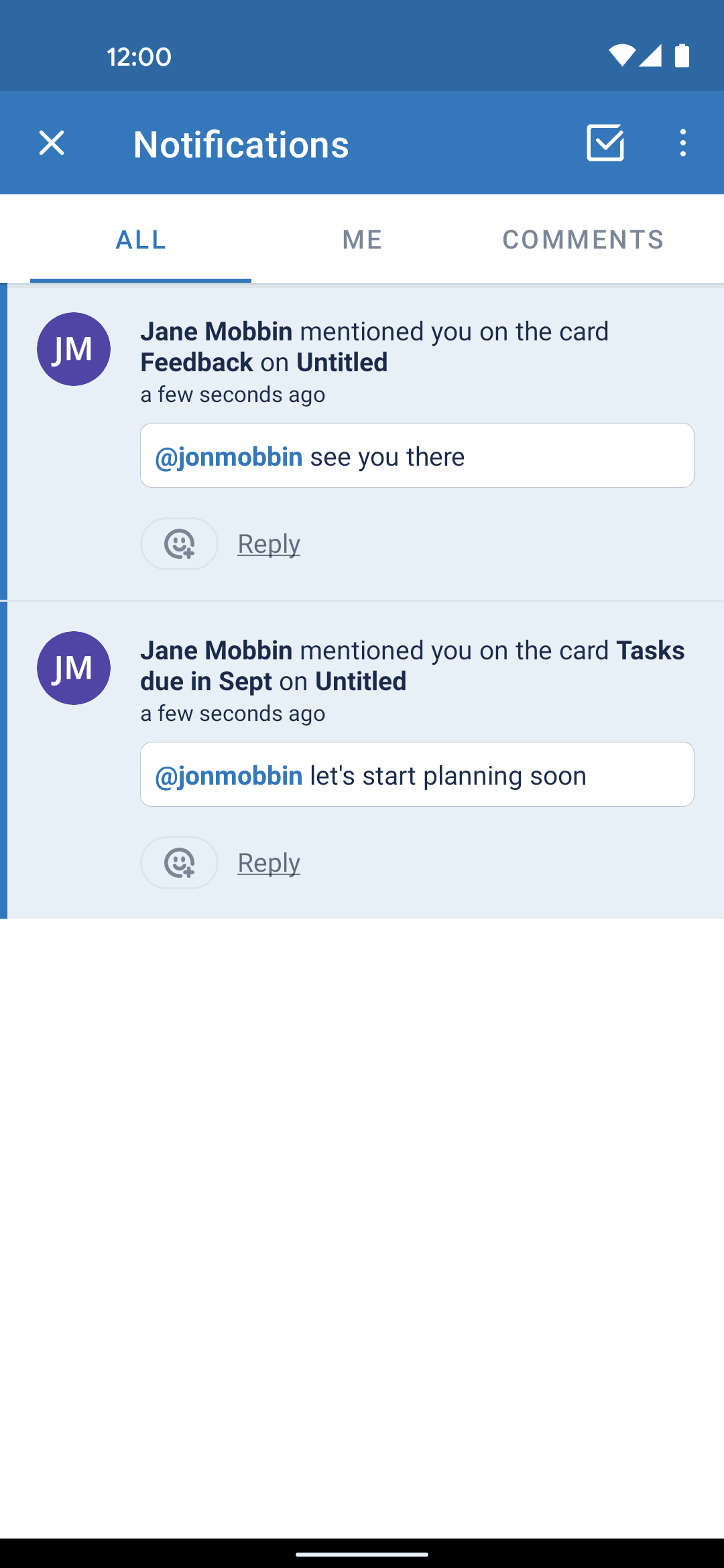 Trello Android Business interface screenshot 15