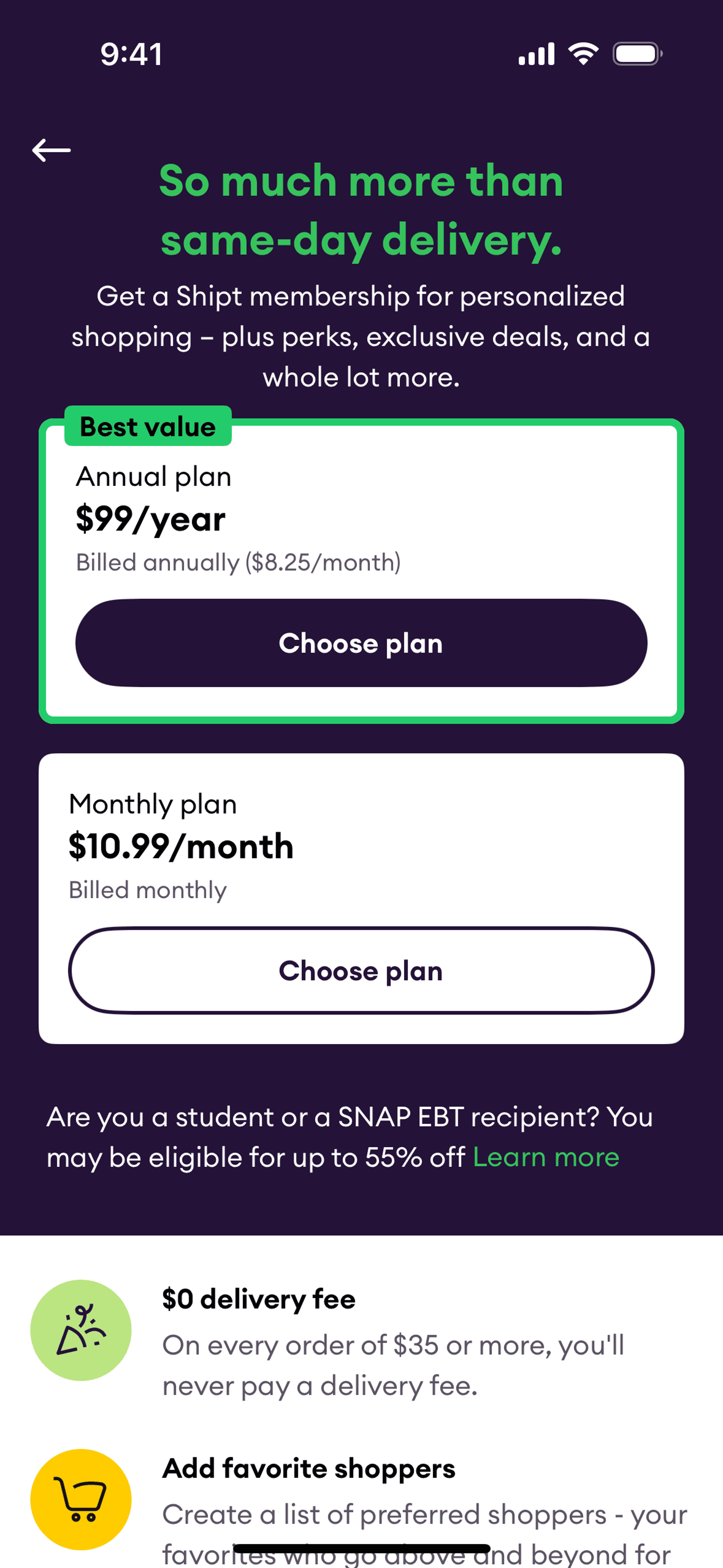 Shipt iOS Shopping interface screenshot 5