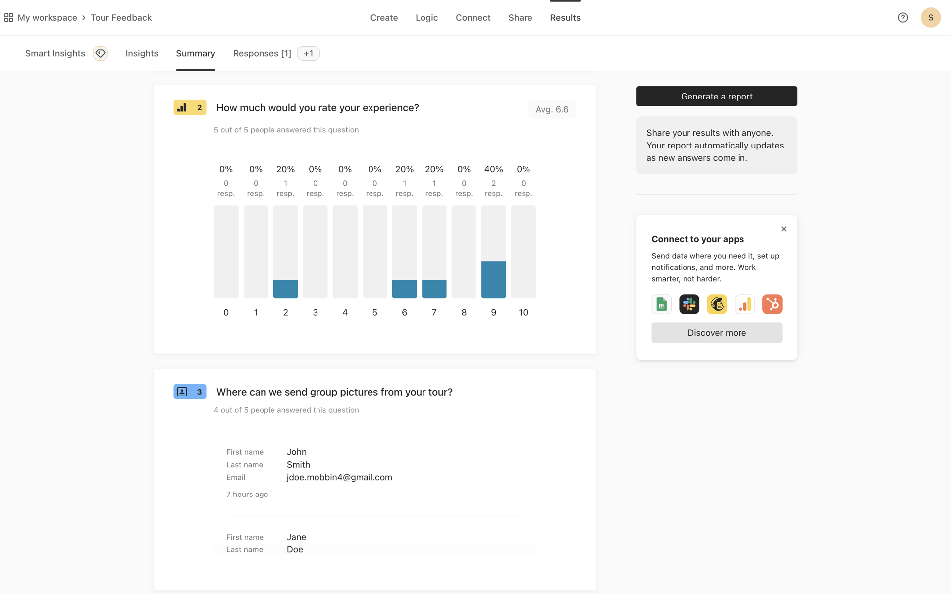 Typeform Web Productivity interface screenshot 22