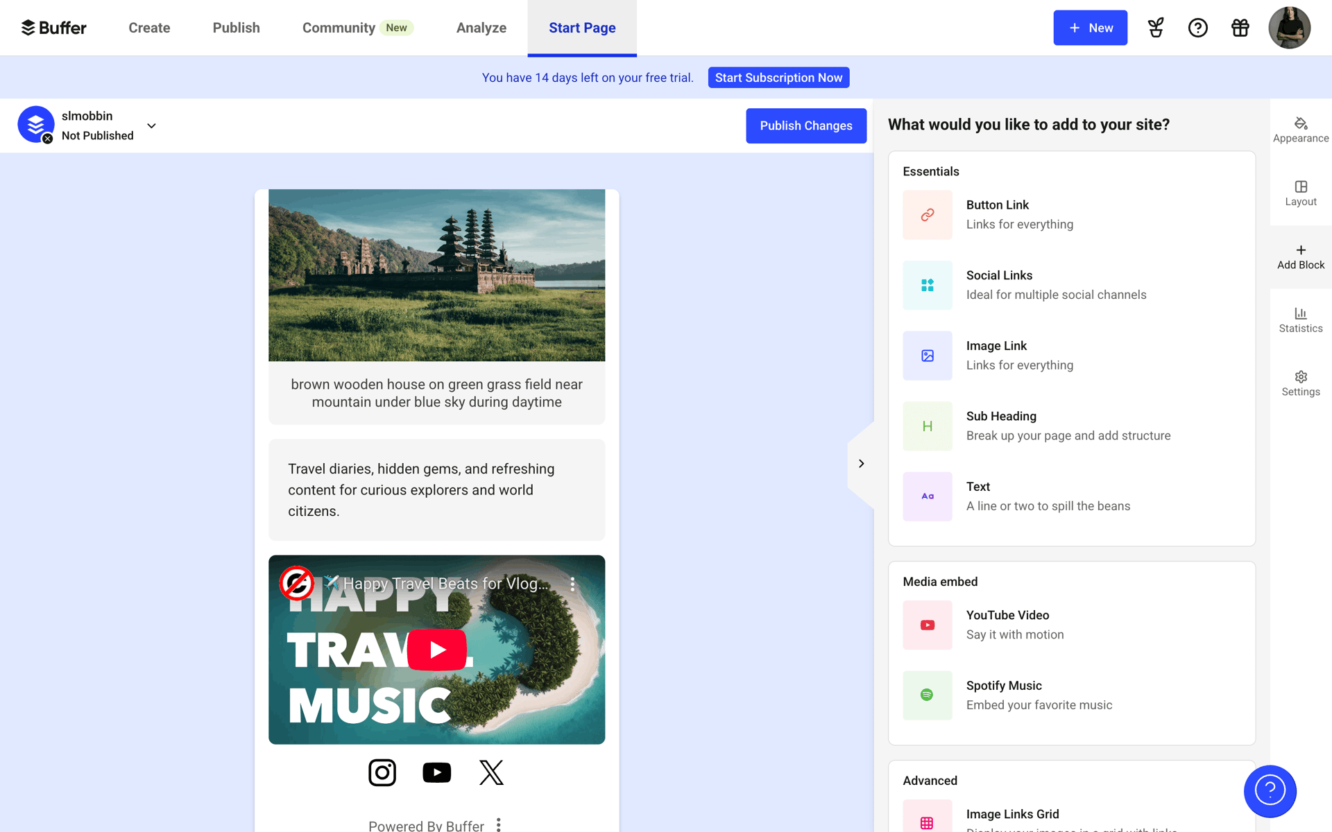 Buffer Web Business interface screenshot 11