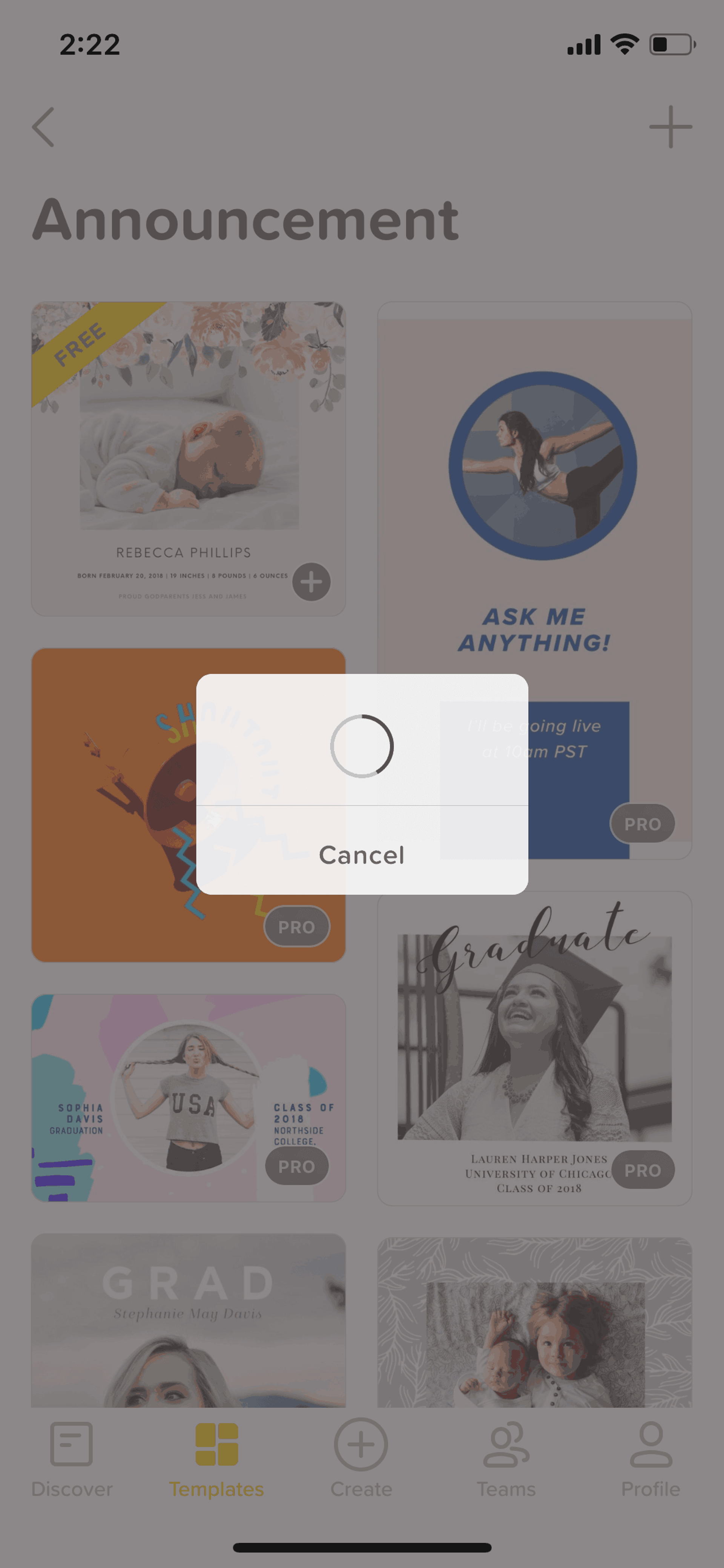 GoDaddy Studio iOS Photo & Video interface screenshot 23