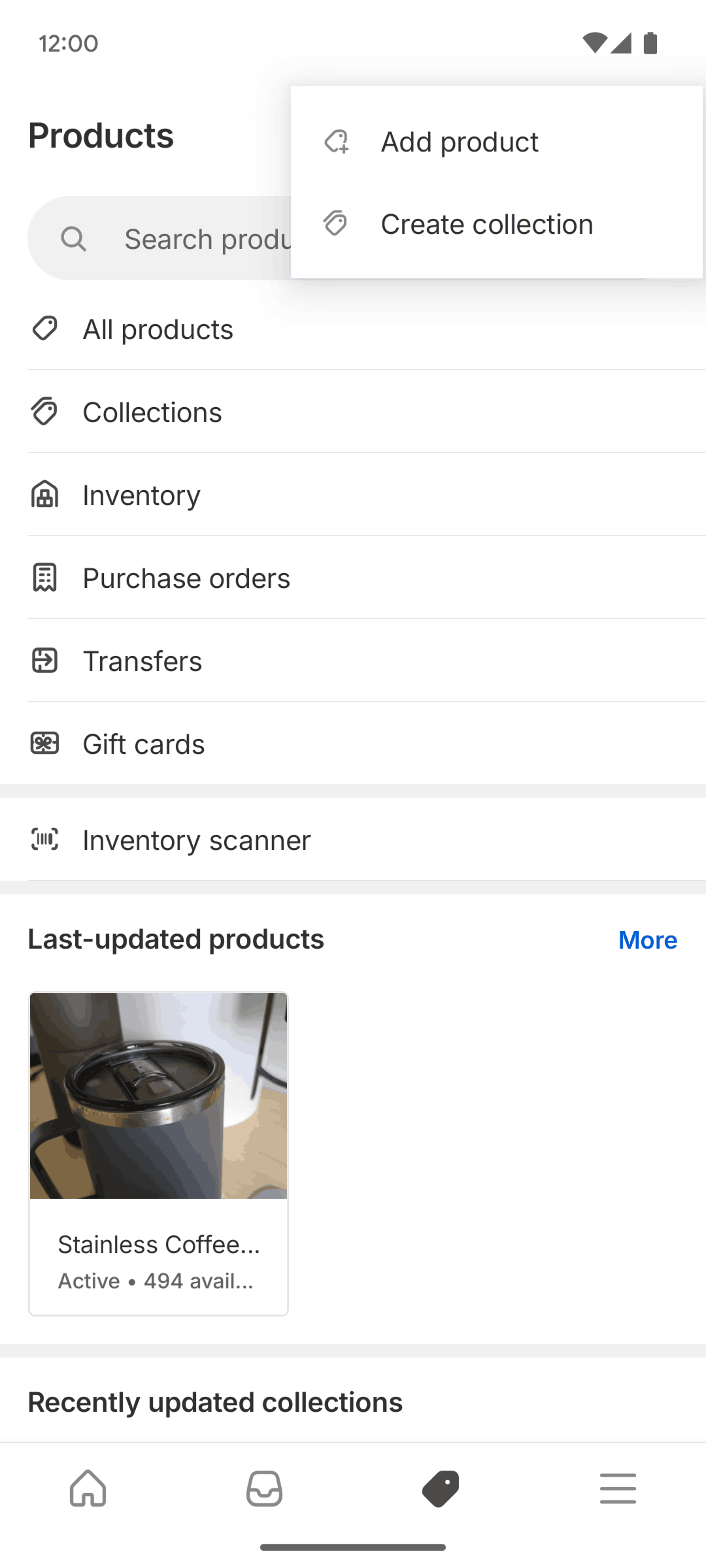 Shopify Android Business interface screenshot 16