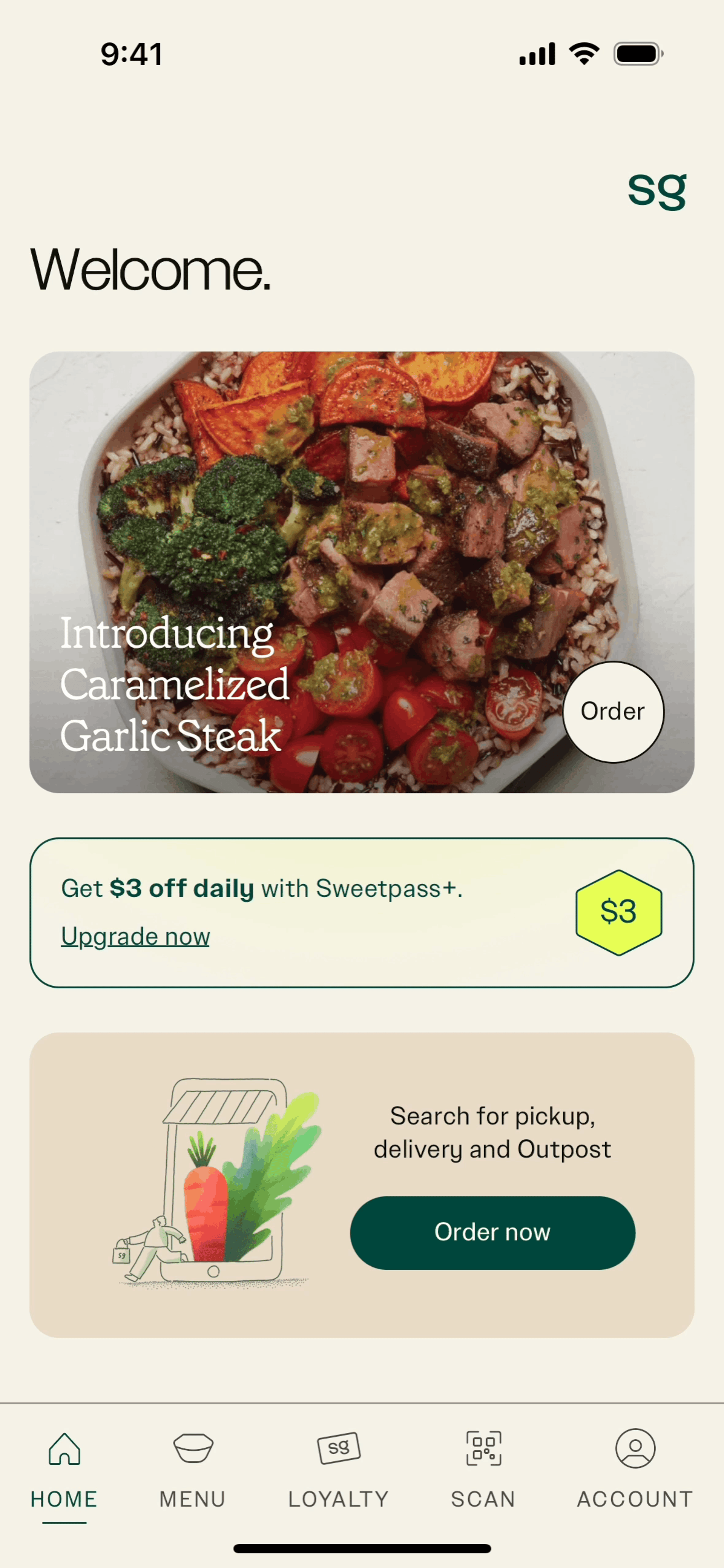 sweetgreen iOS Food & Drink interface screenshot 4