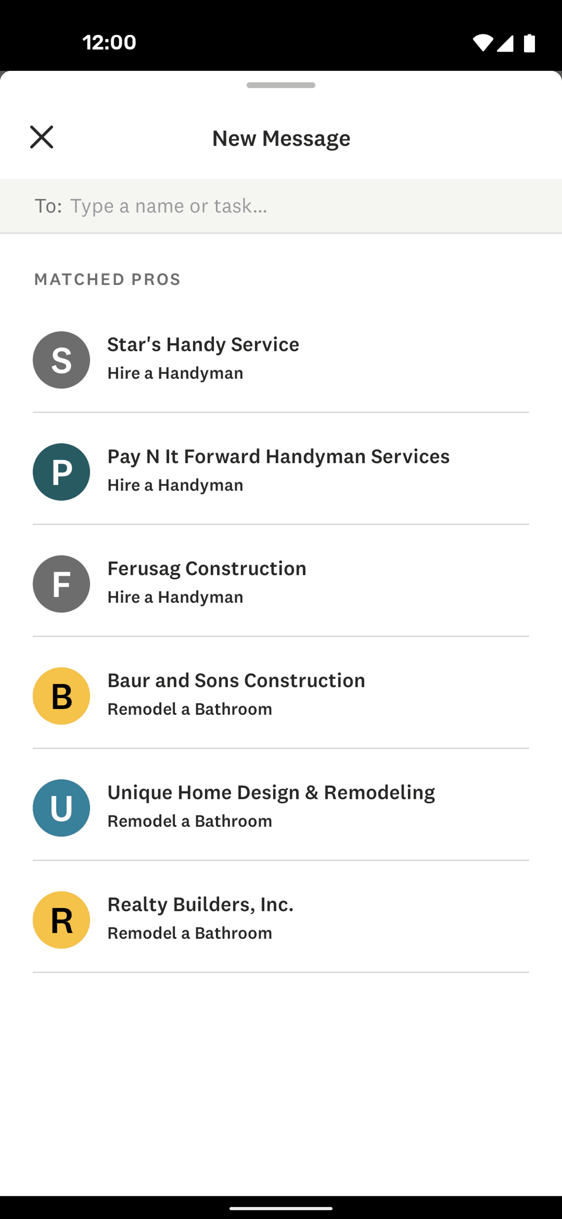 Angi Android Lifestyle interface screenshot 7