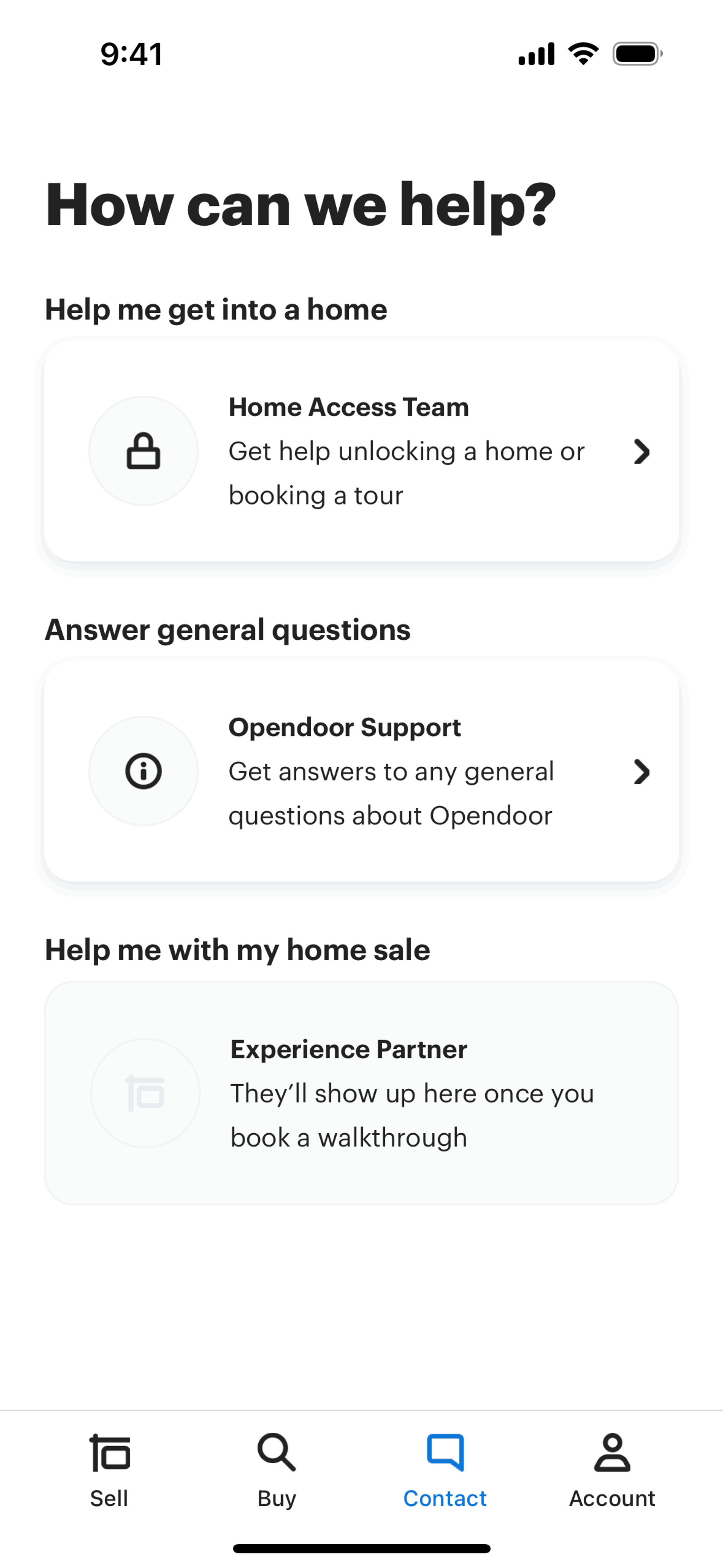 Opendoor iOS Real Estate interface screenshot 15