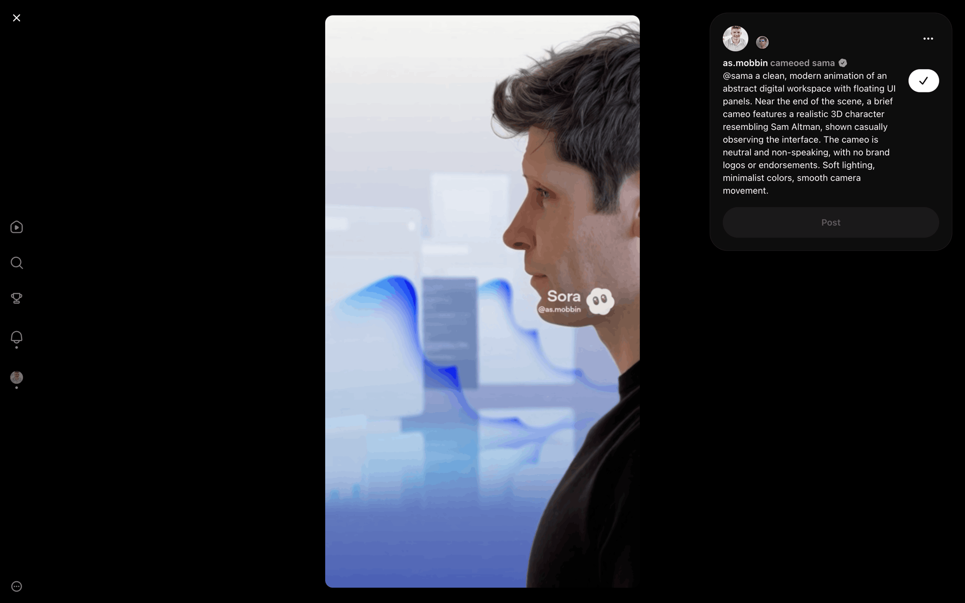 Sora Web AI interface screenshot 19