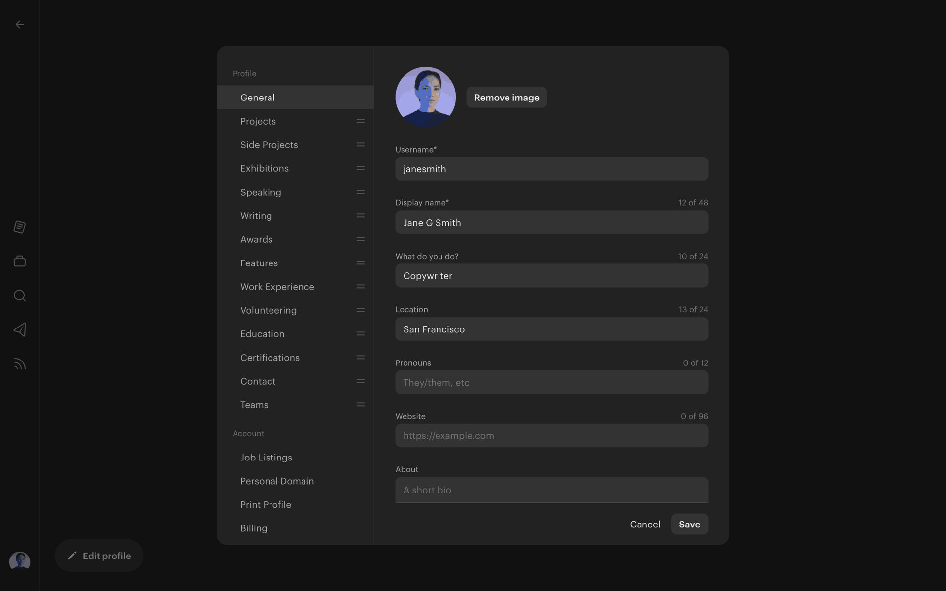 Read.cv Web Social Networking interface screenshot 24