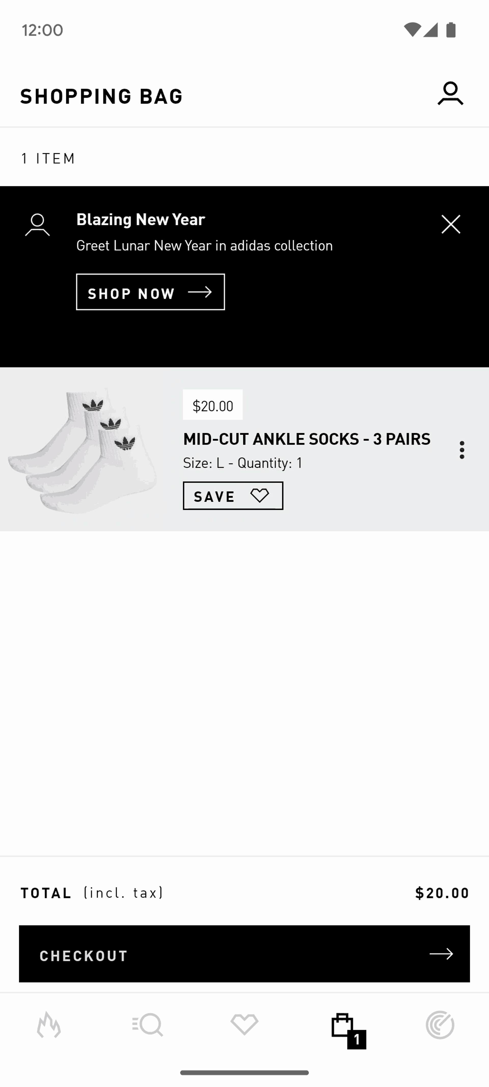 adidas Android Shopping interface screenshot 2