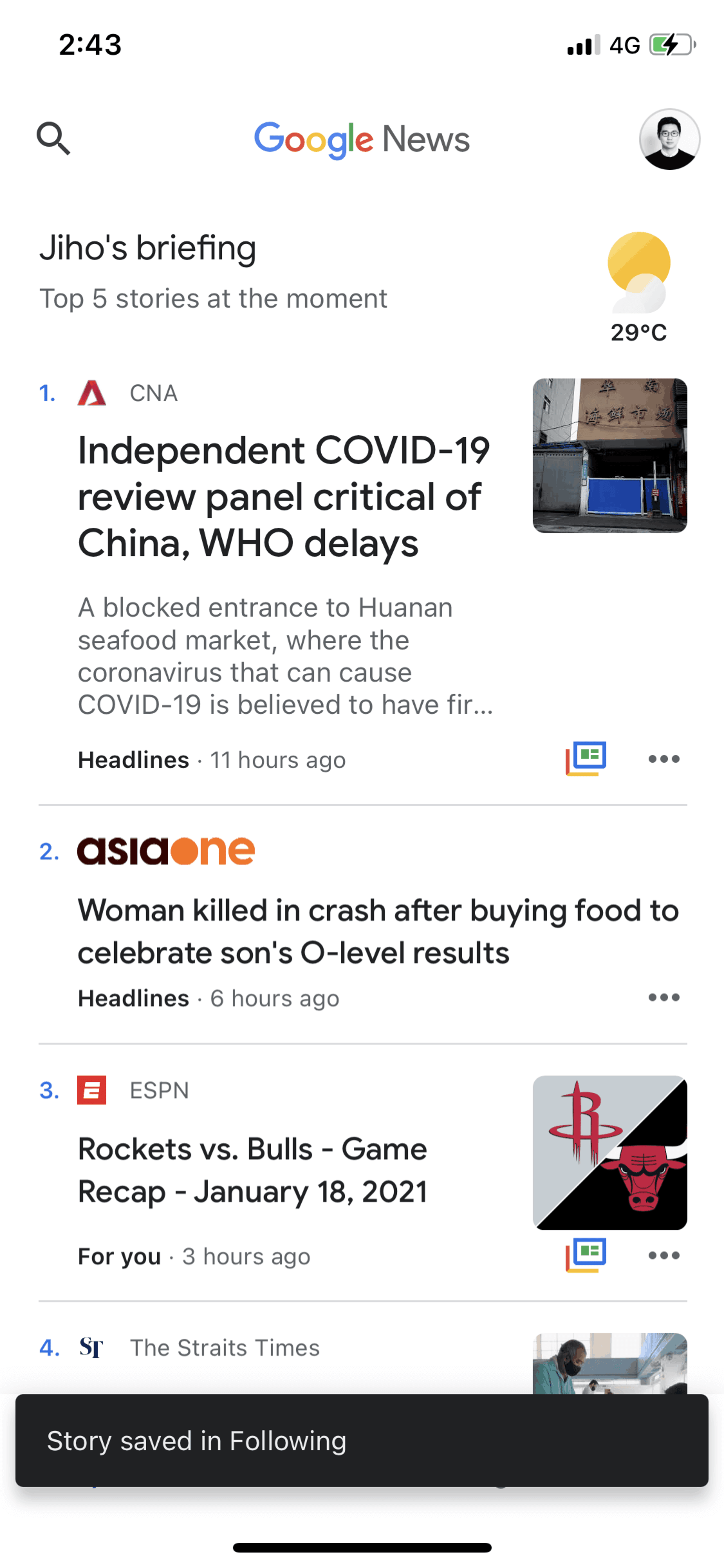 Google News iOS News interface screenshot 9