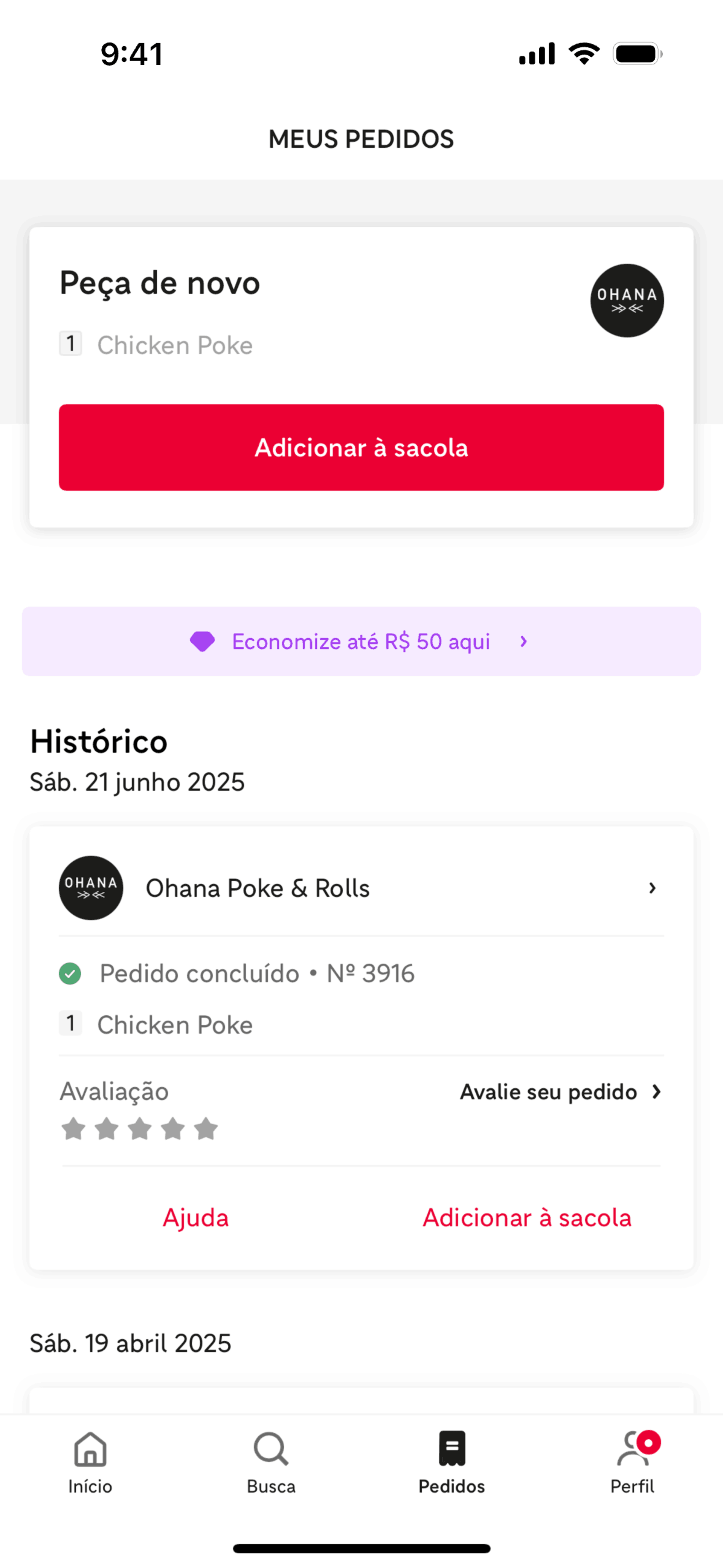 iFood iOS Food & Drink interface screenshot 7