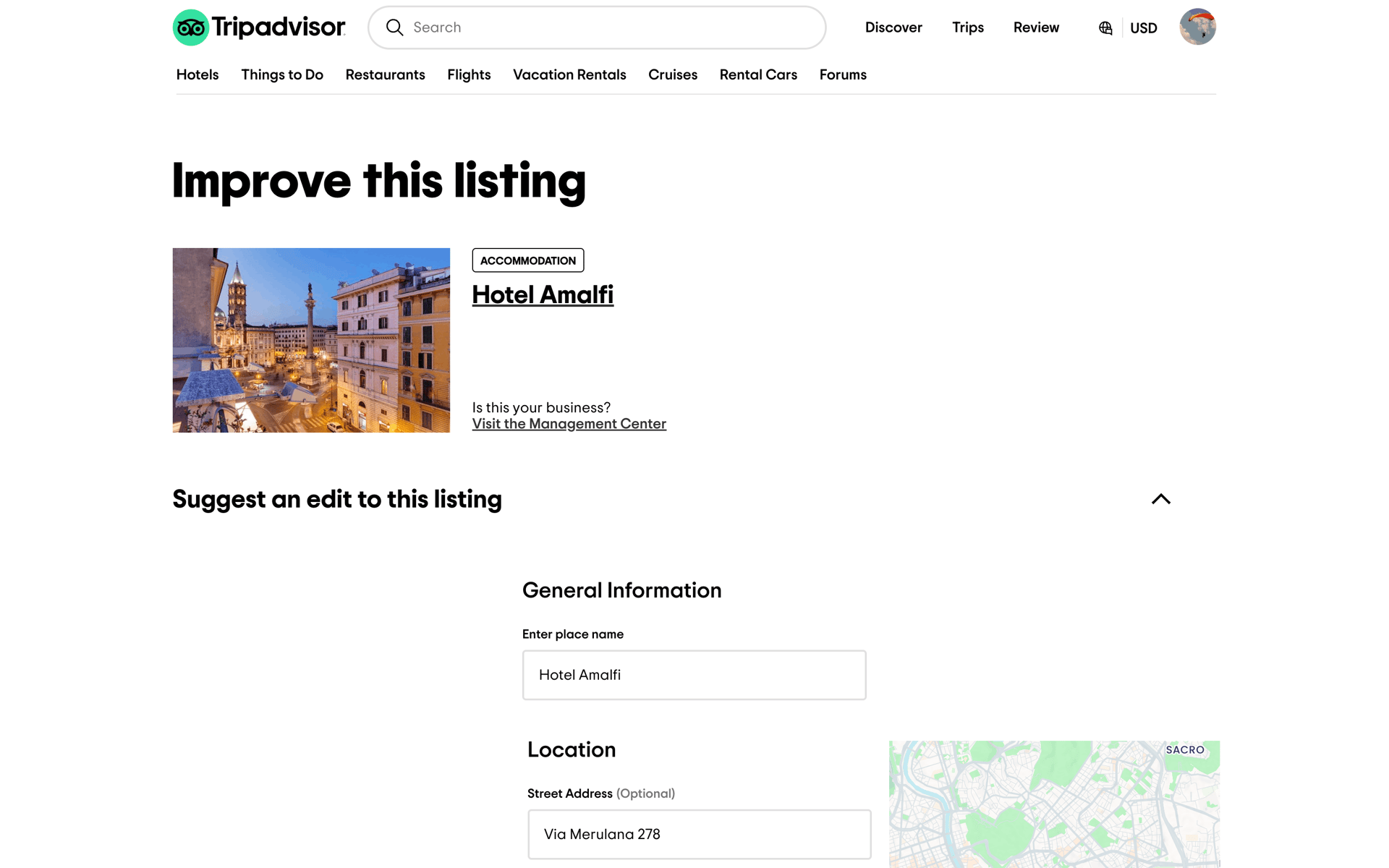 Tripadvisor Web Travel & Transportation interface screenshot 11