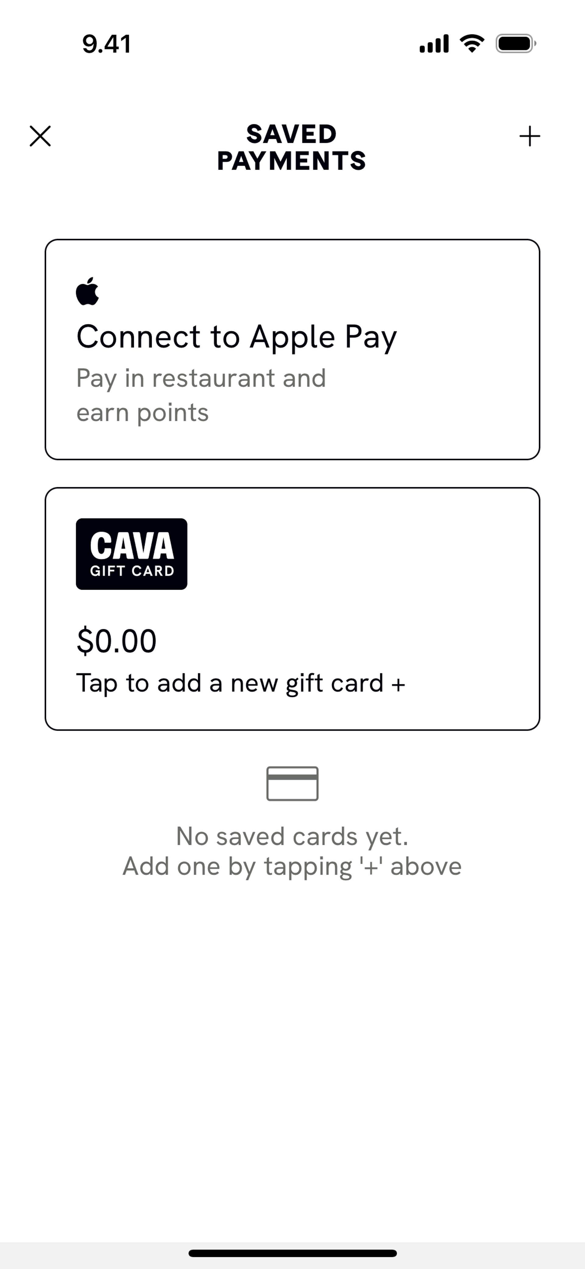 CAVA iOS Food & Drink interface screenshot 6