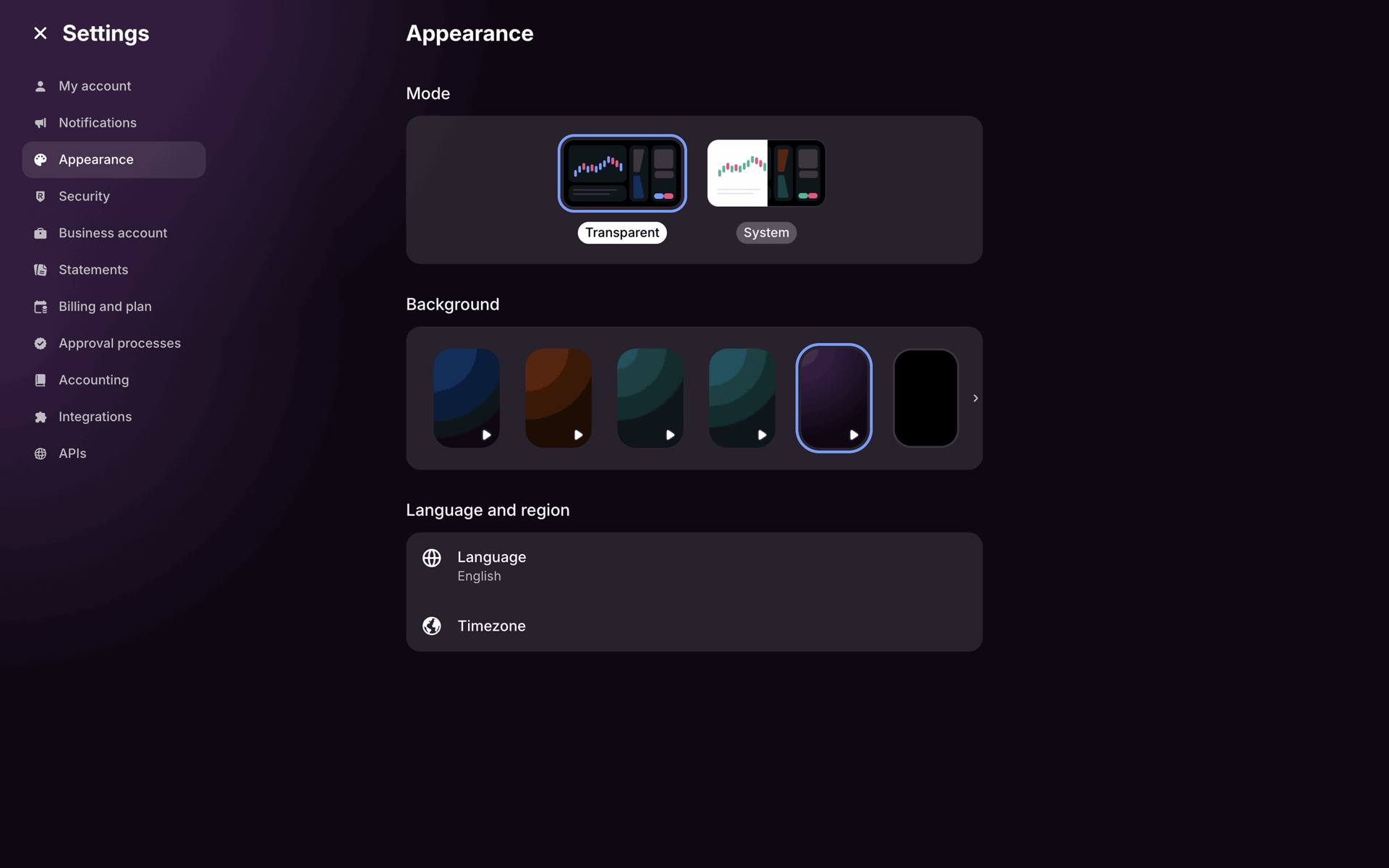 Revolut Business Web Finance interface screenshot 15