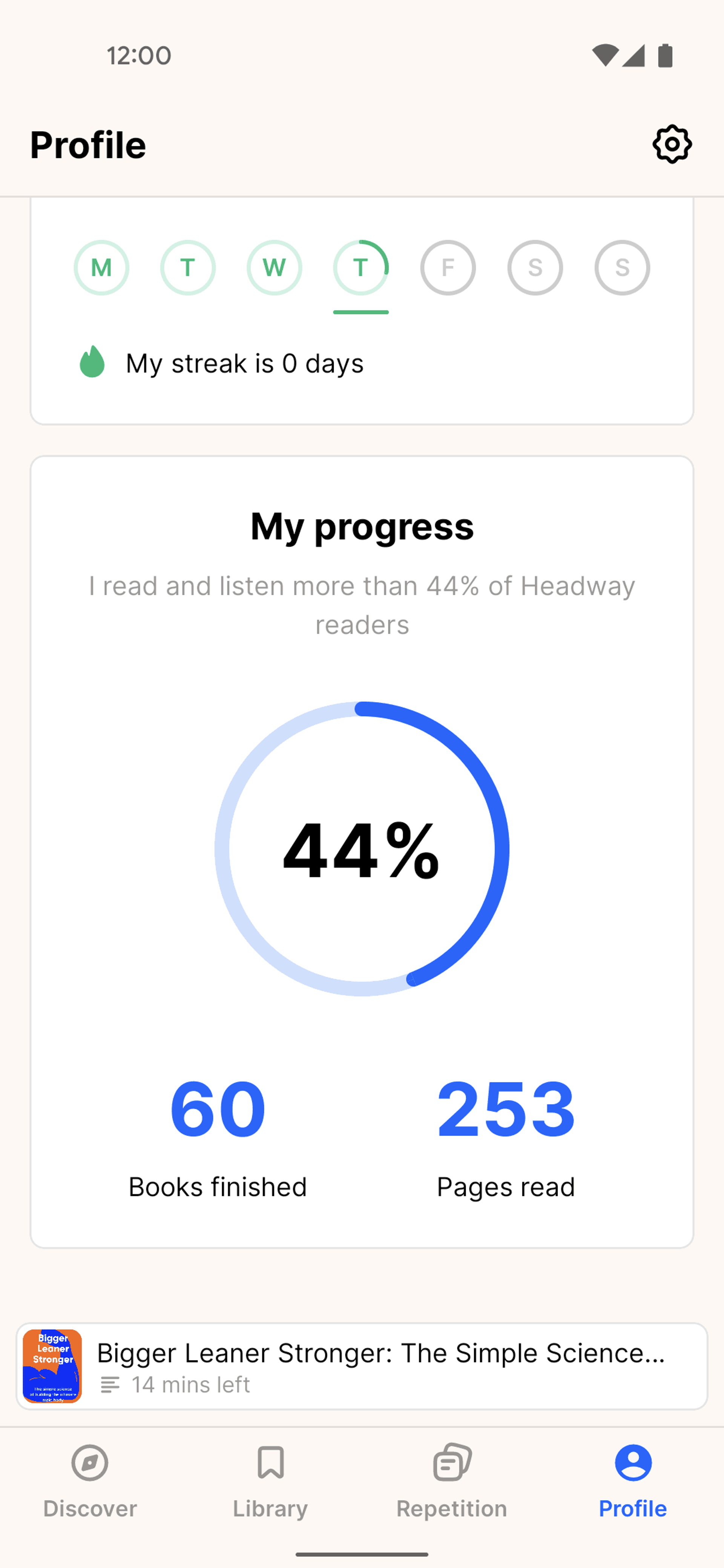 Headway Android Education interface screenshot 14