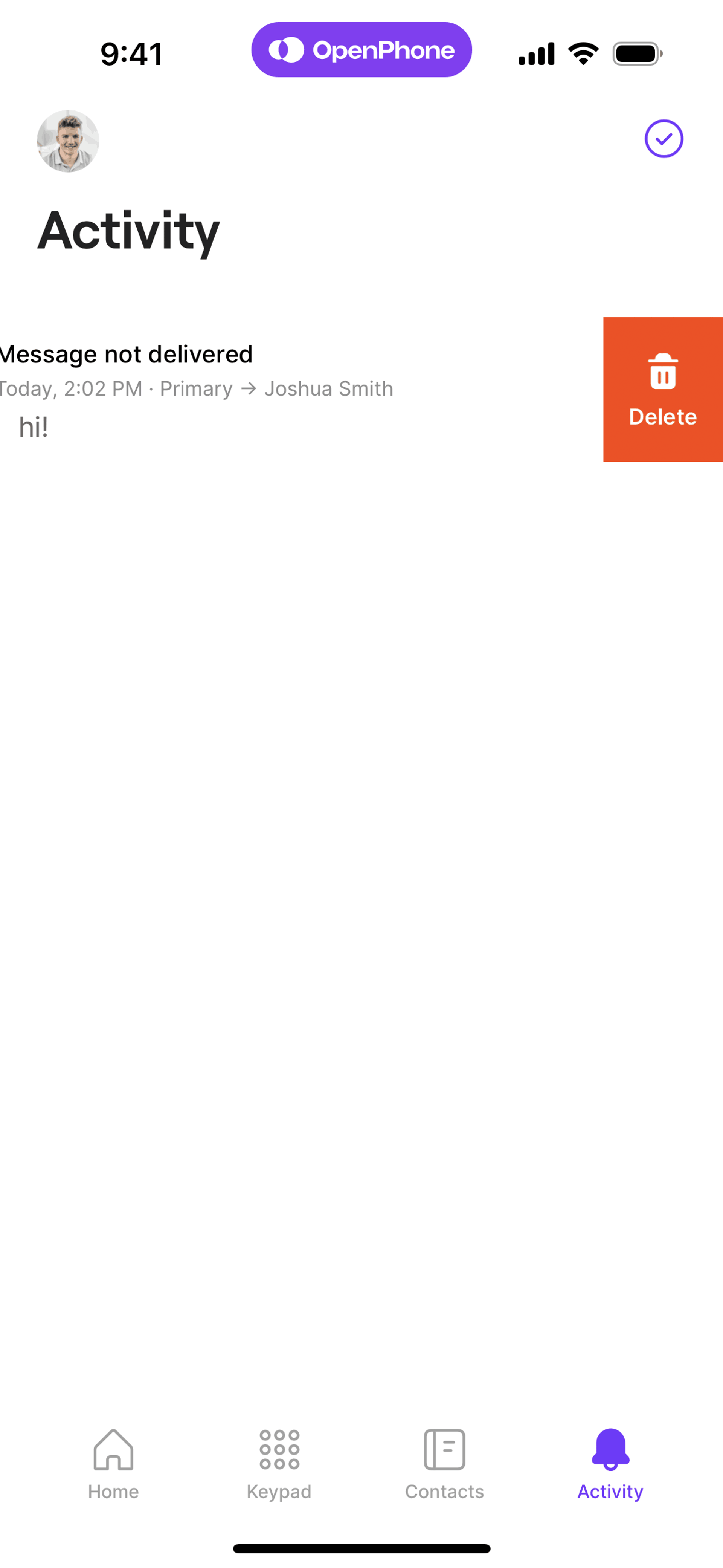 OpenPhone iOS Business interface screenshot 9