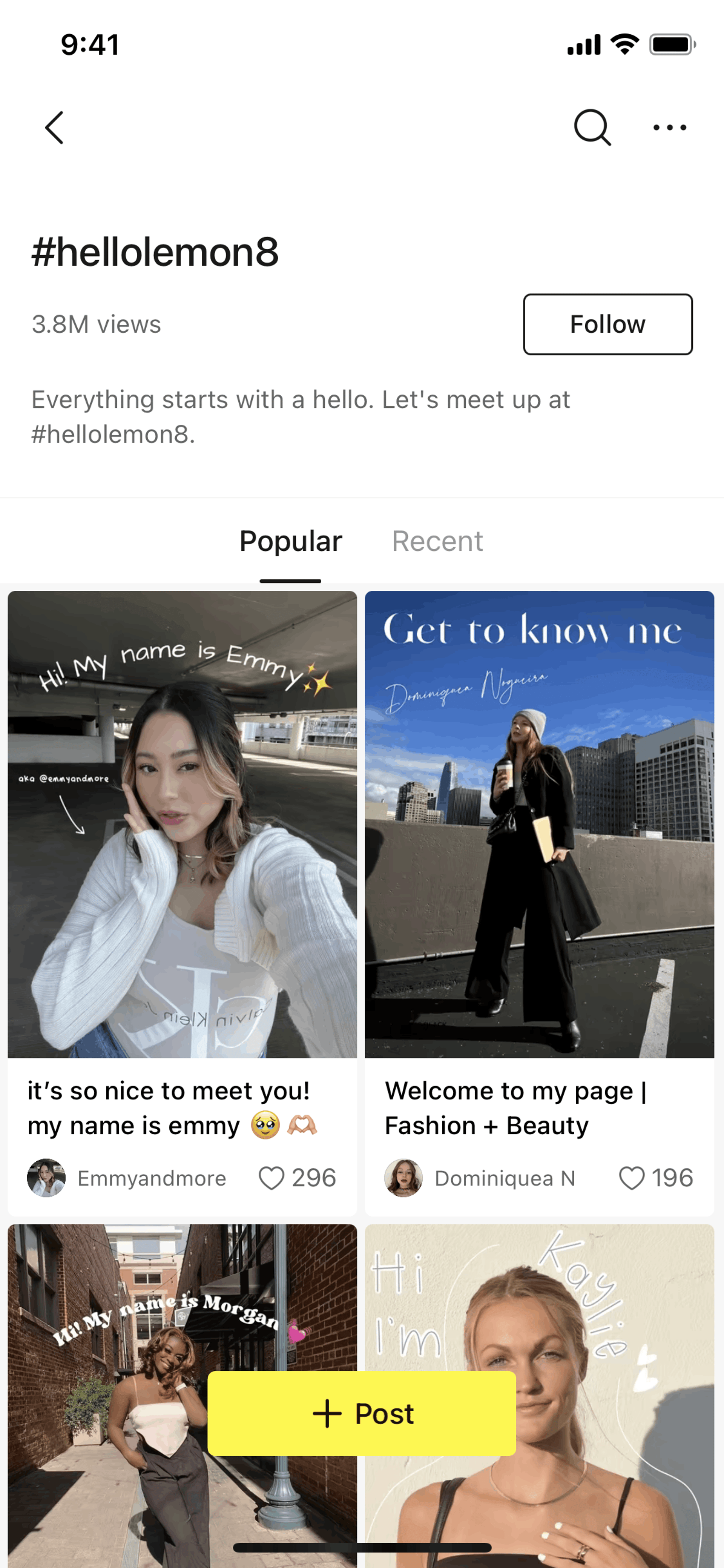 Lemon8 iOS Social Networking interface screenshot 14