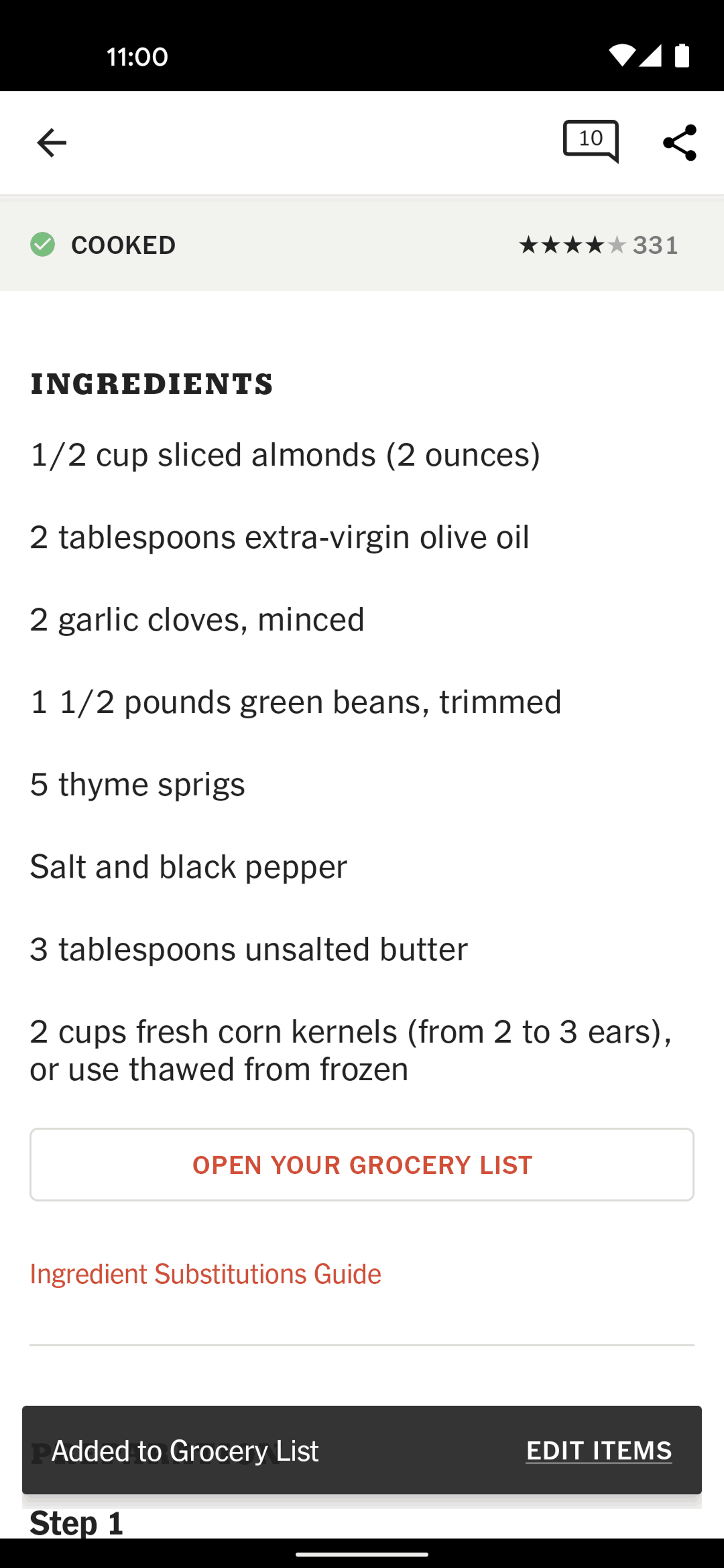 NYT Cooking Android Food & Drink interface screenshot 6