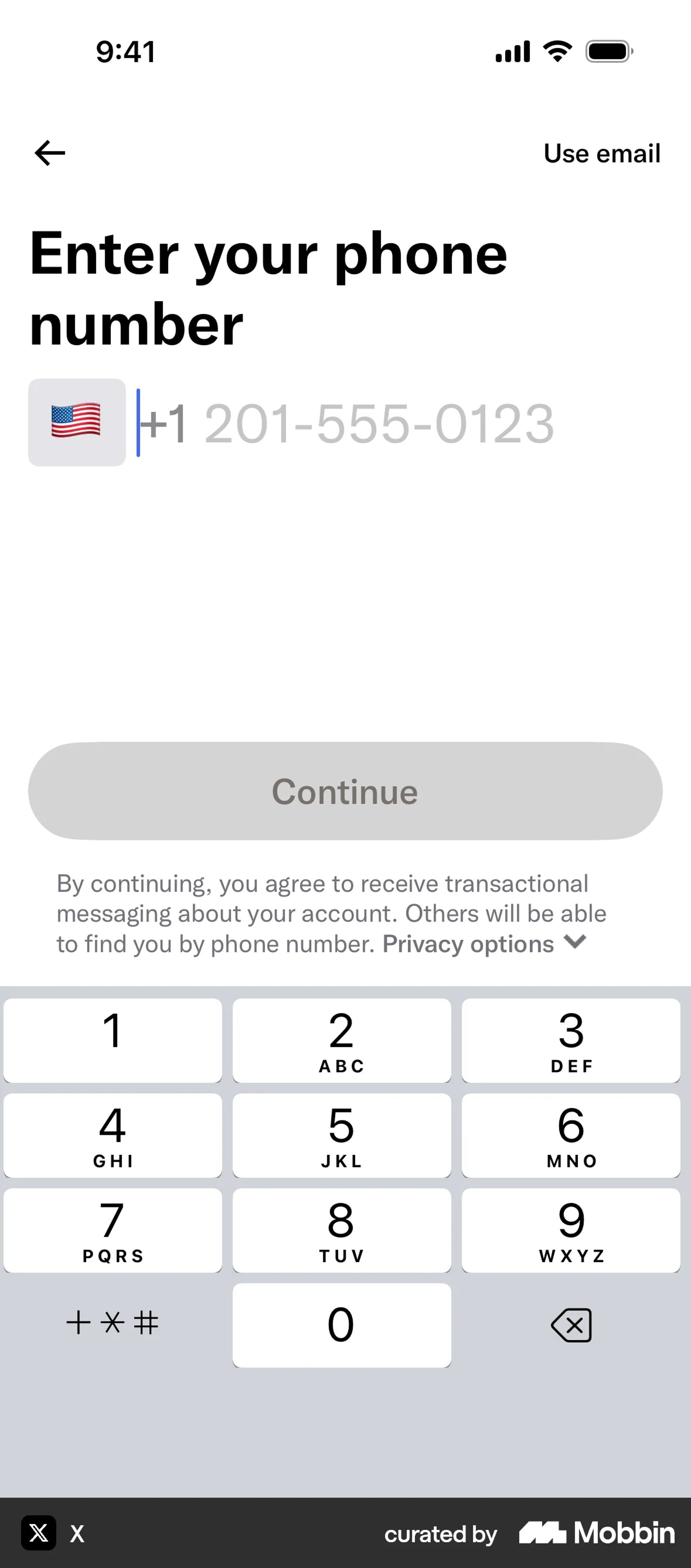 Onboarding on X (ios) screen 6