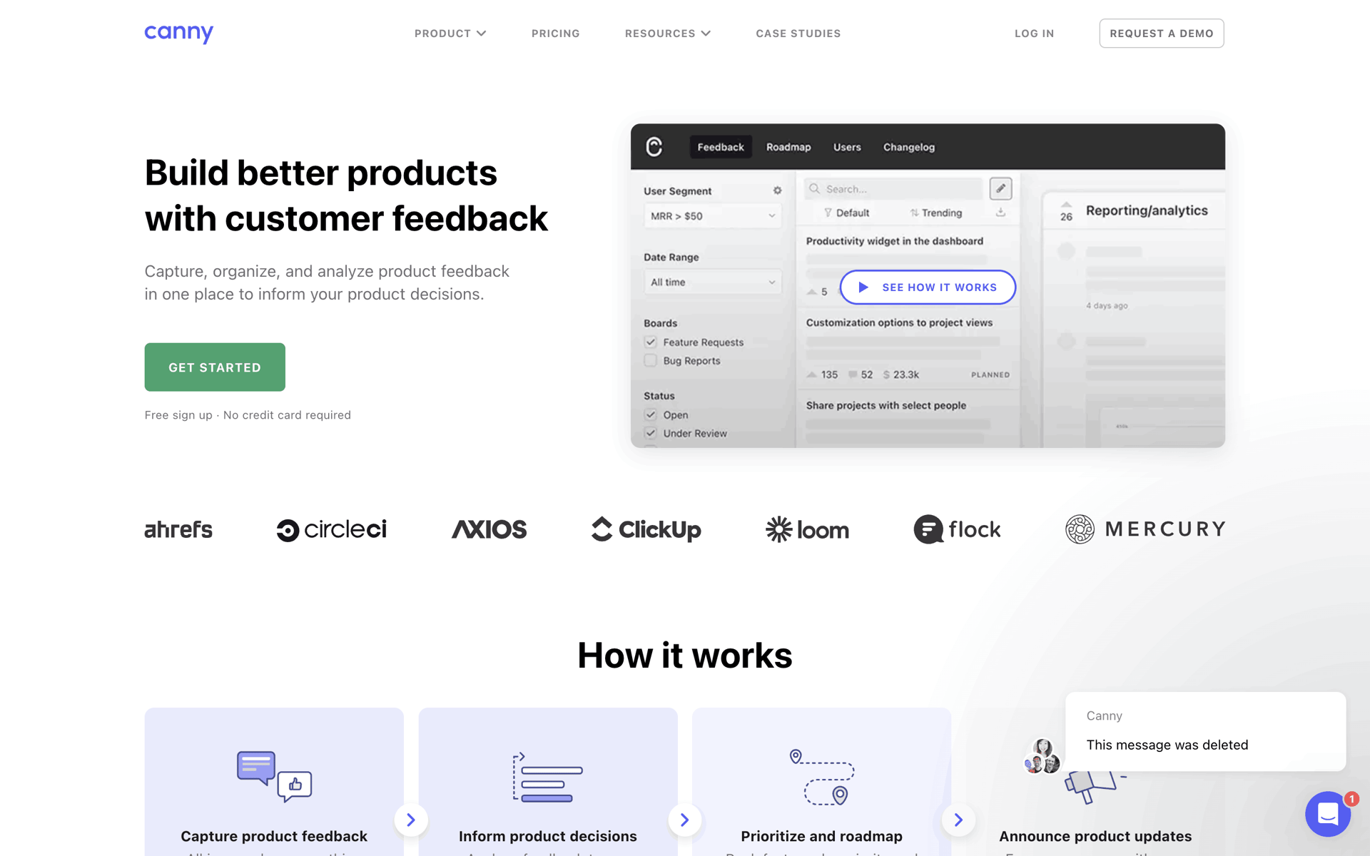 Canny Web Business interface screenshot 3