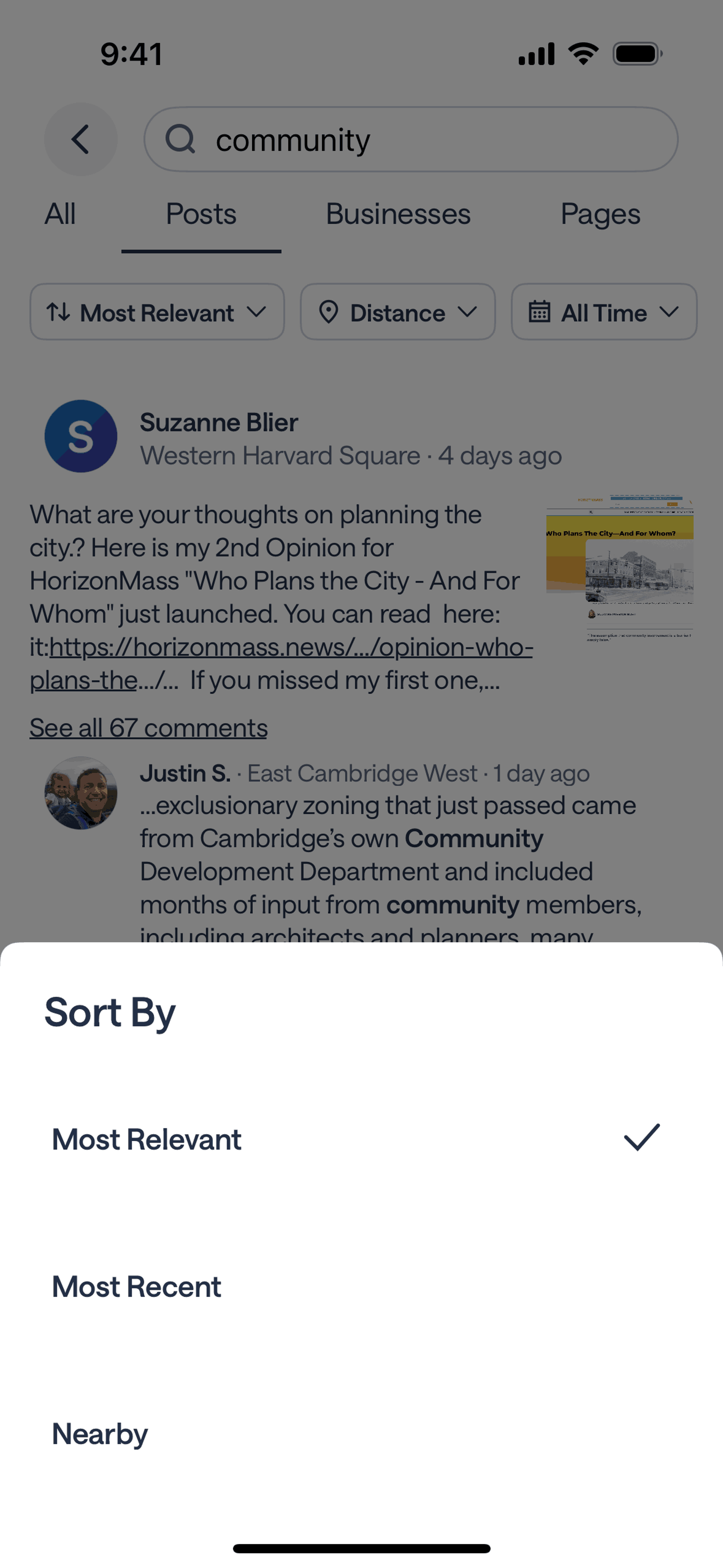 Nextdoor iOS Social Networking interface screenshot 20