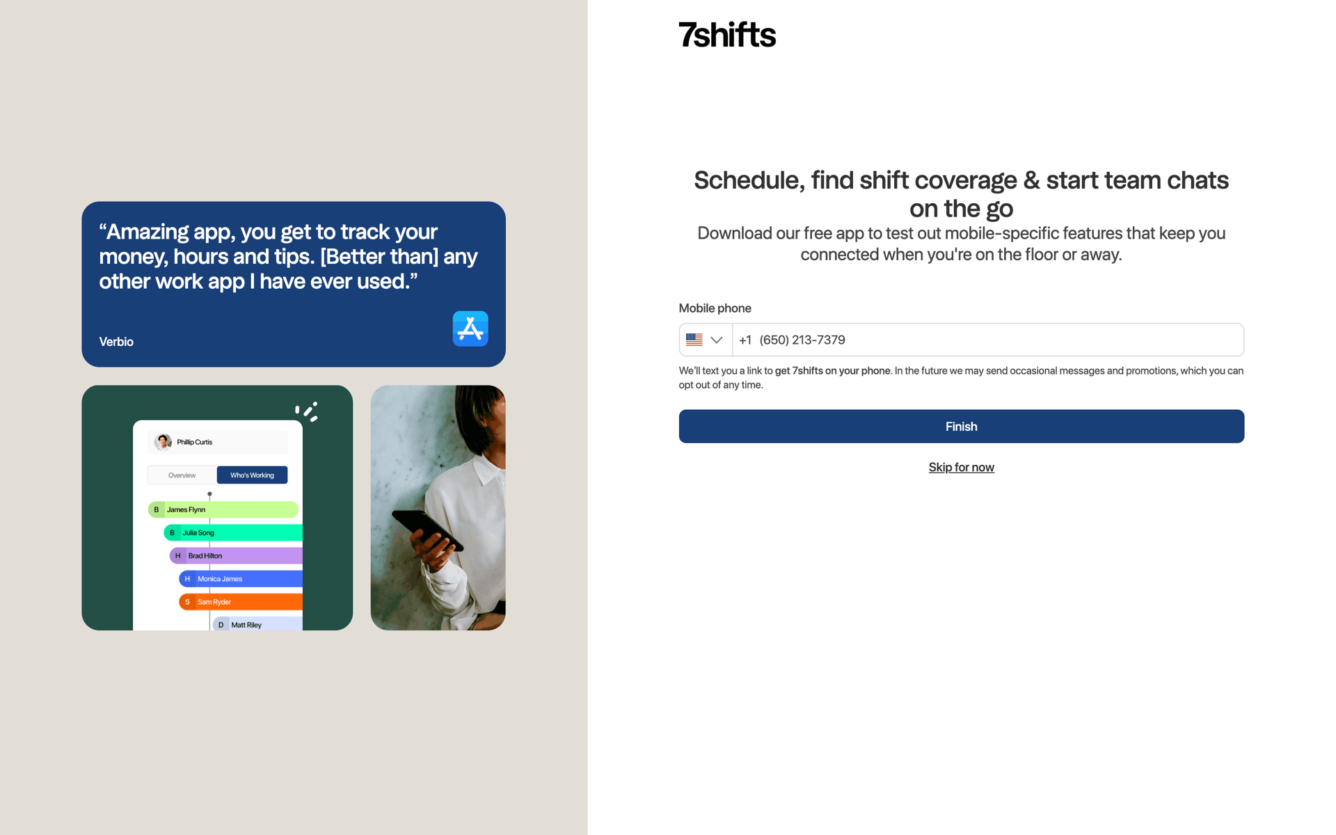 7shifts Web Business interface screenshot 23