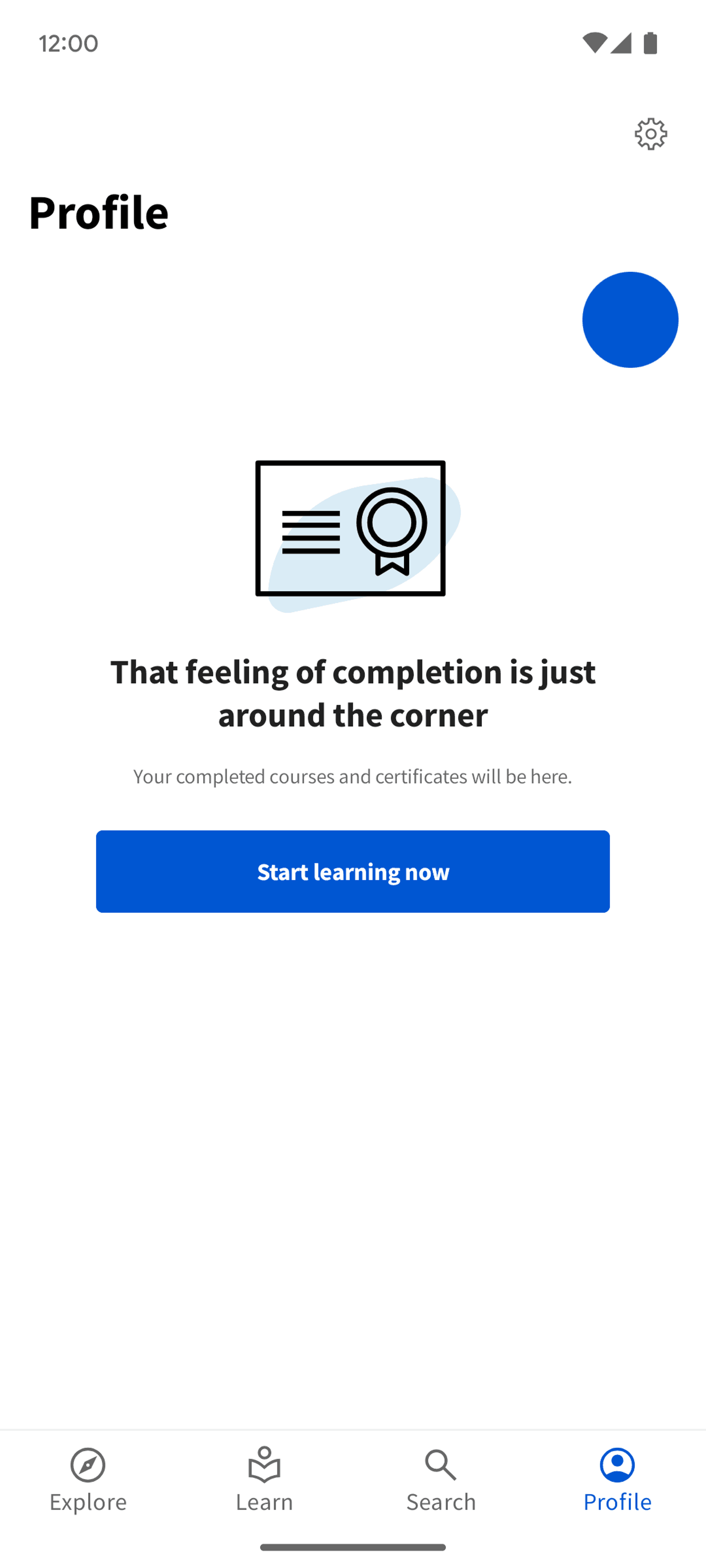 Coursera Android Education interface screenshot 14
