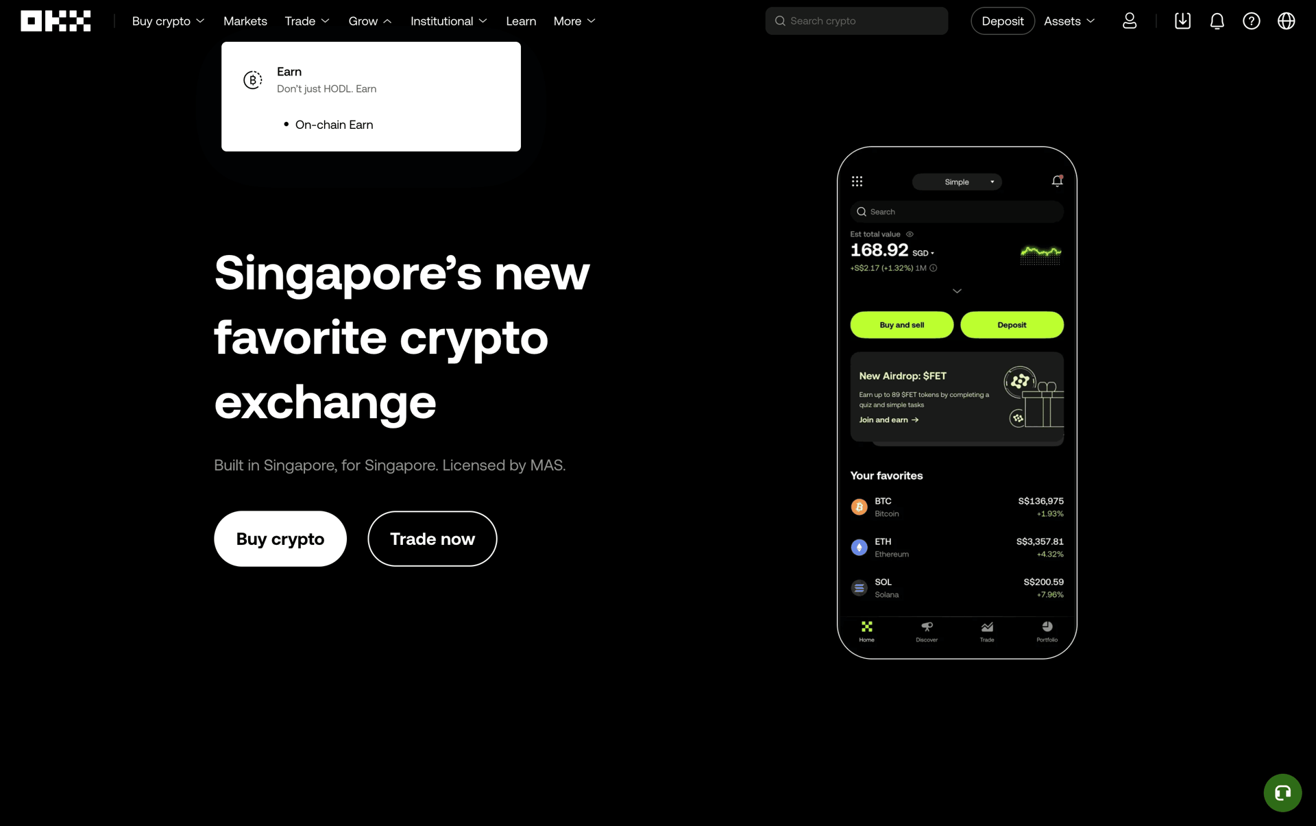 OKX Web Finance interface screenshot 7