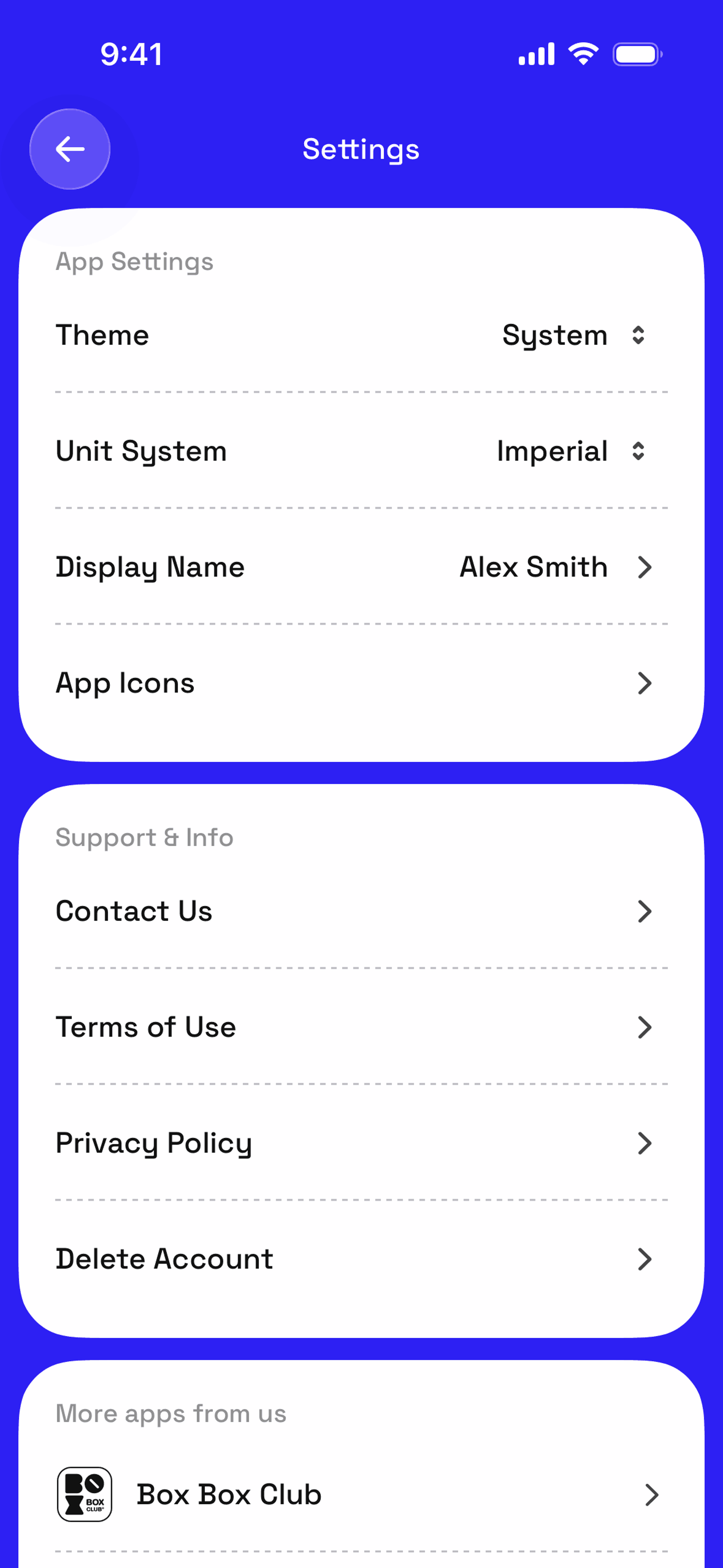 GO Club iOS Health & Fitness interface screenshot 18