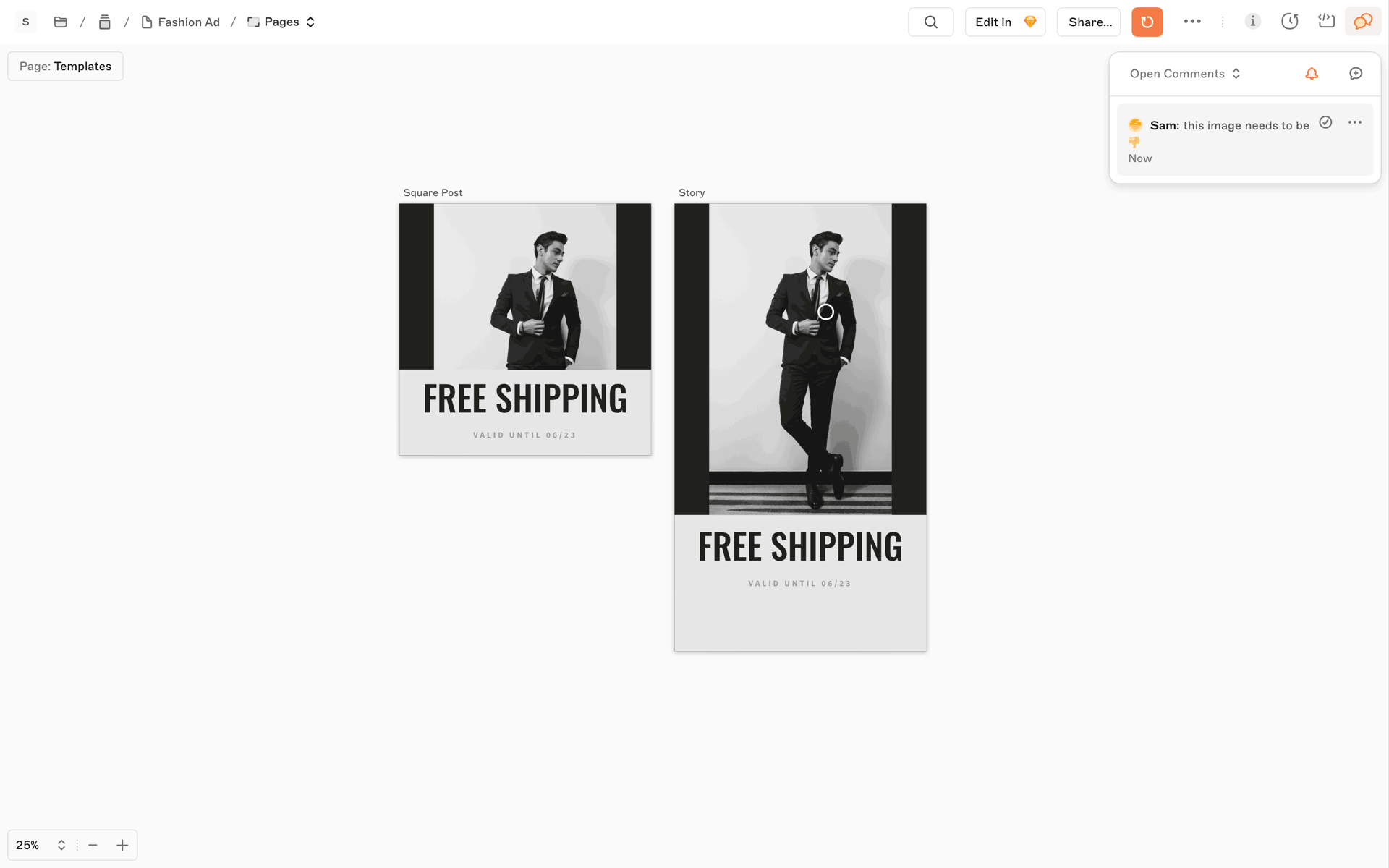 Sketch Web Productivity interface screenshot 11