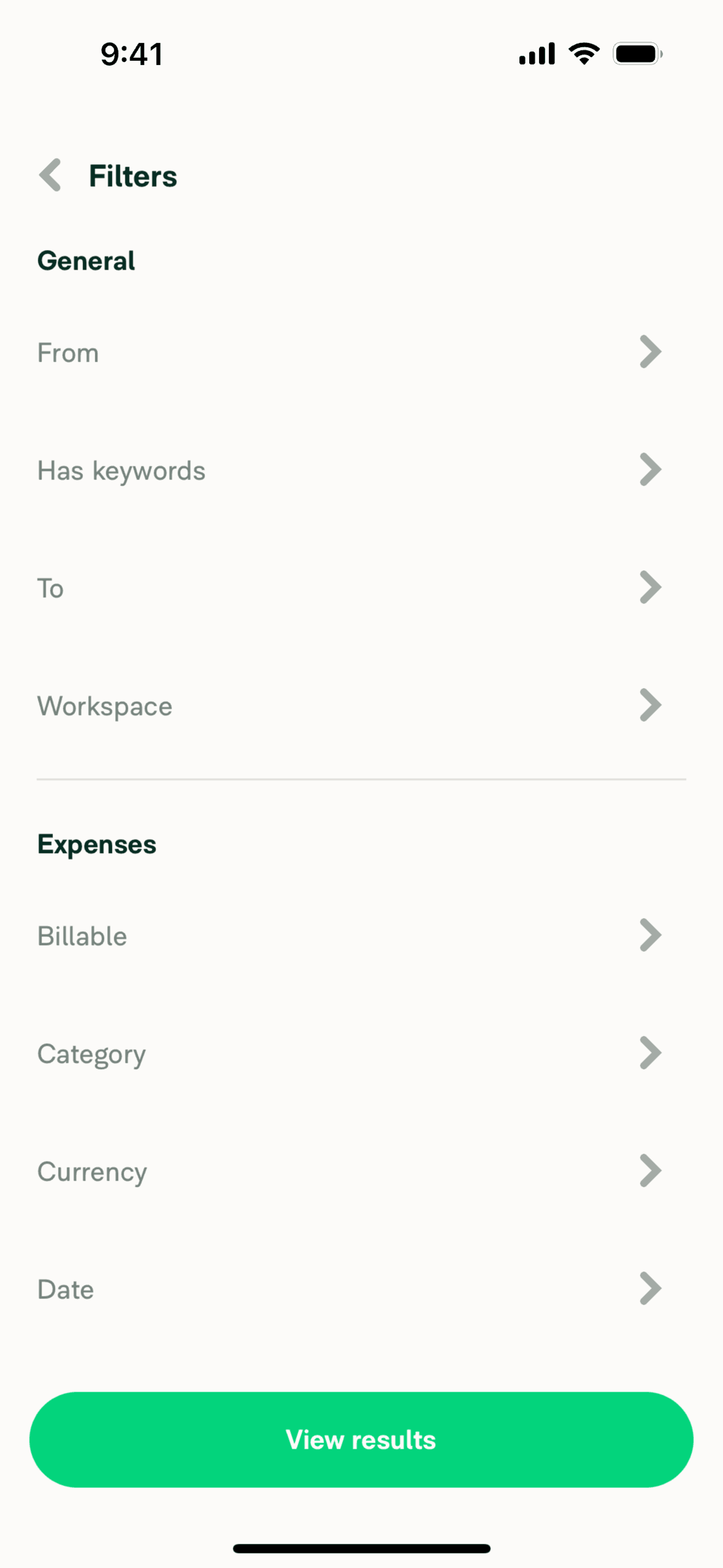 Expensify iOS Finance interface screenshot 9