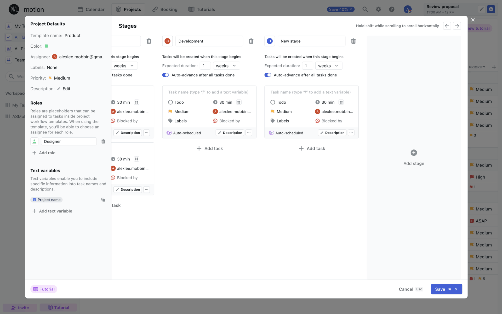Motion Web AI interface screenshot 21