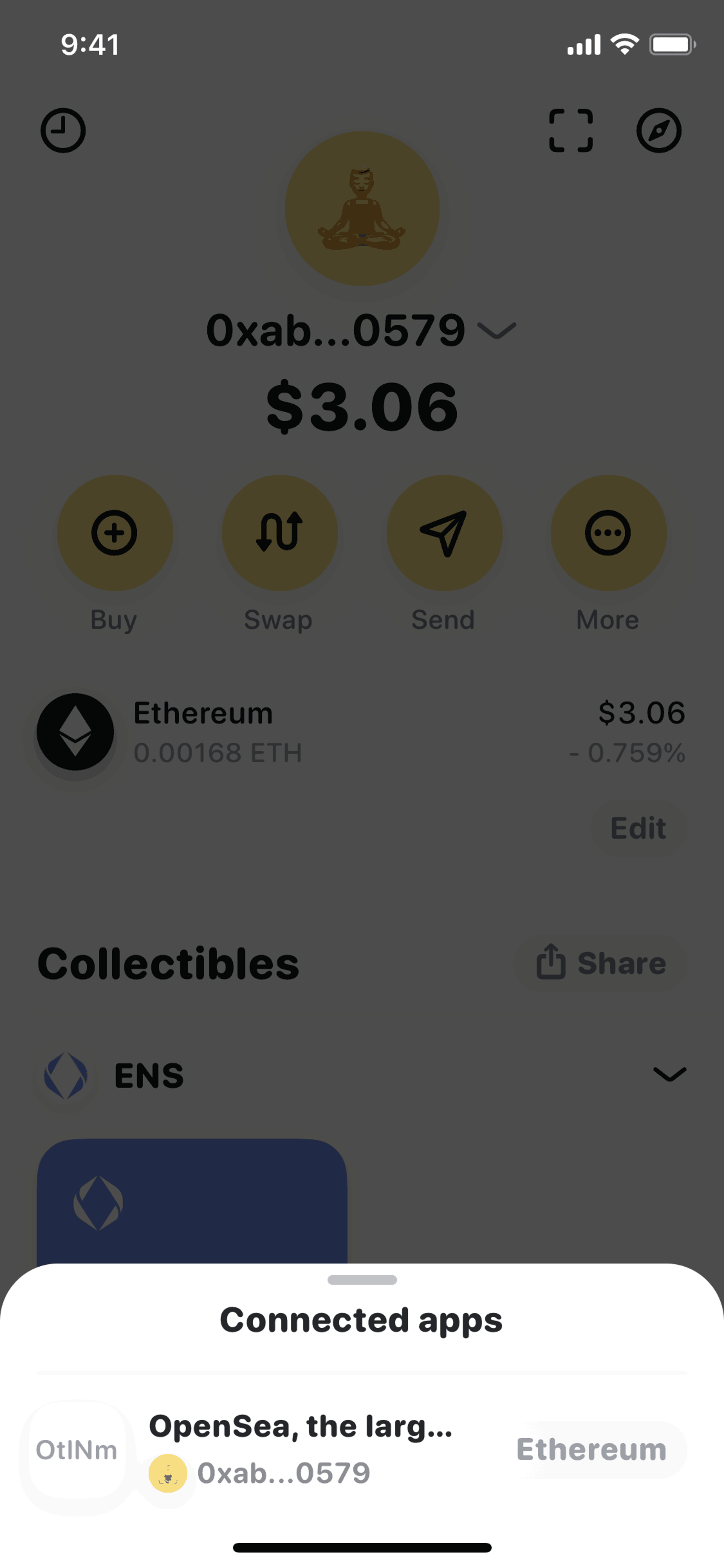 Rainbow iOS Finance interface screenshot 7