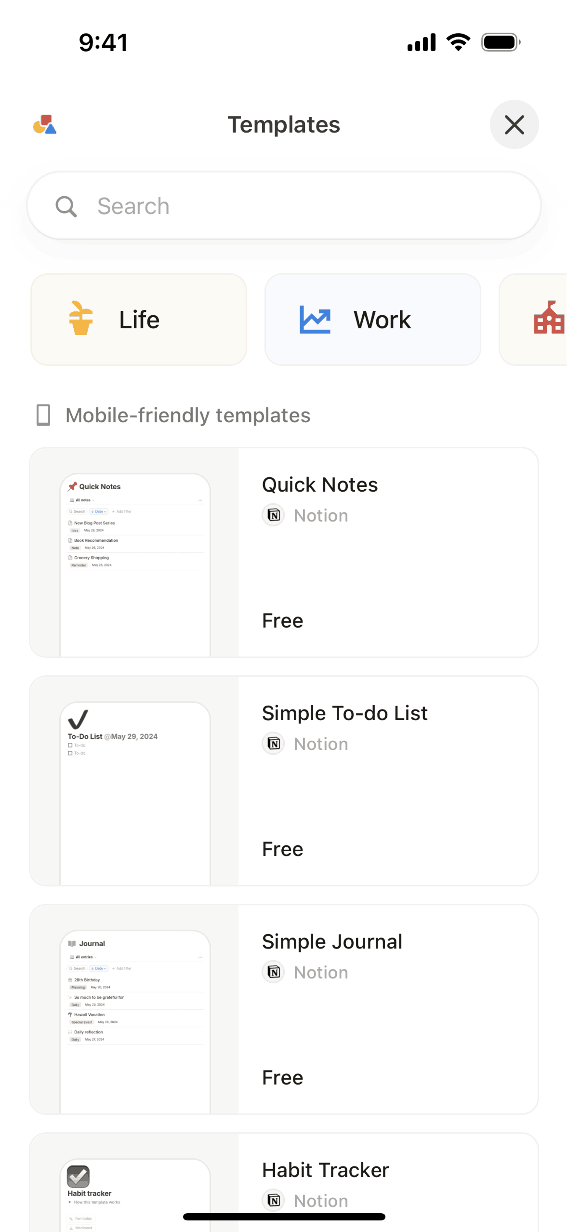 Notion iOS Collaboration interface screenshot 22