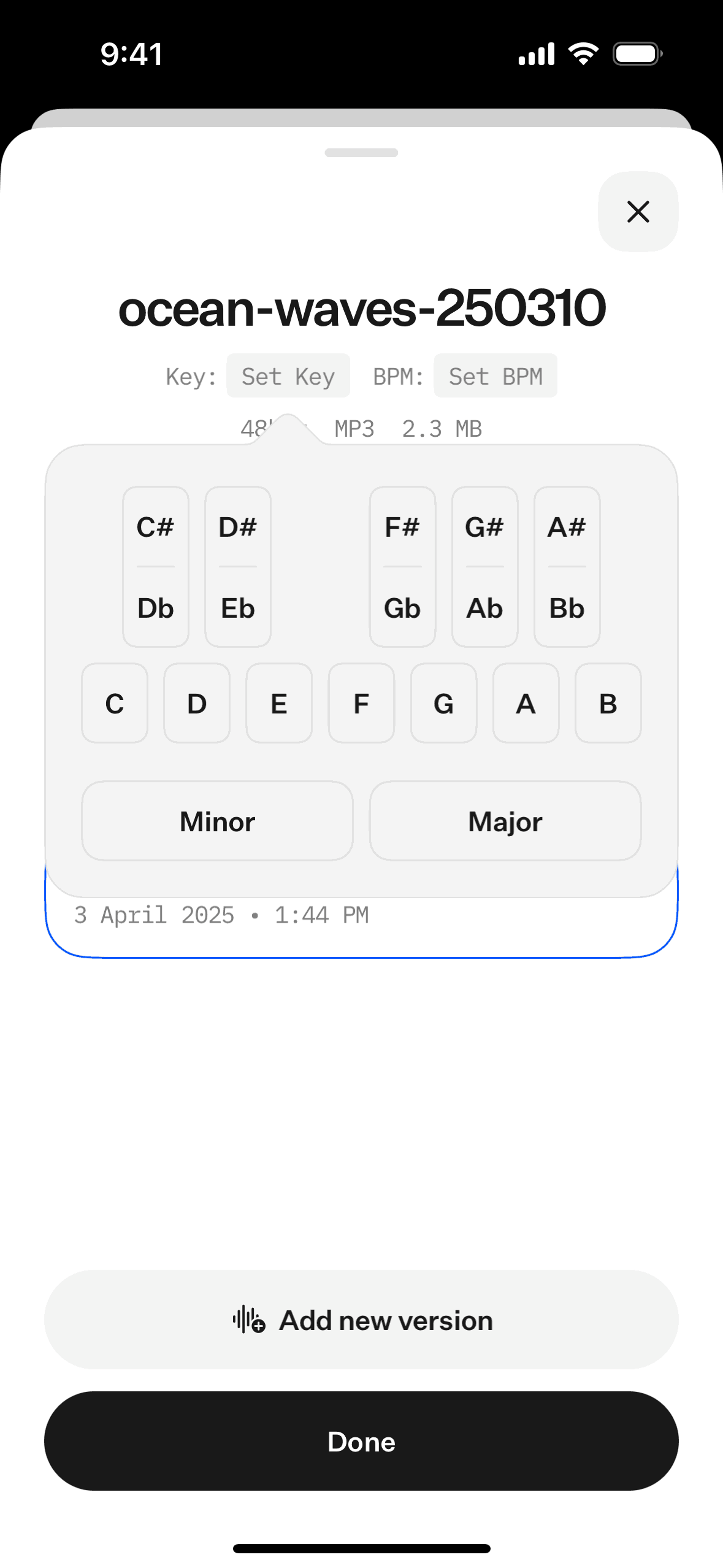 [untitled] iOS Music & Audio interface screenshot 6