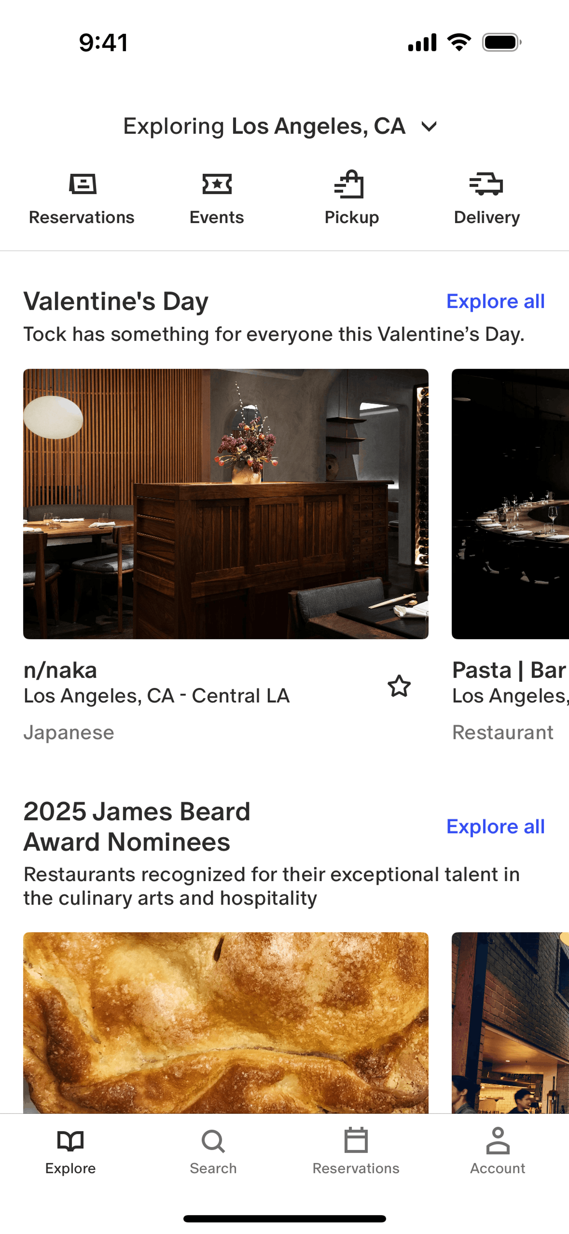 Tock iOS Food & Drink interface screenshot 20