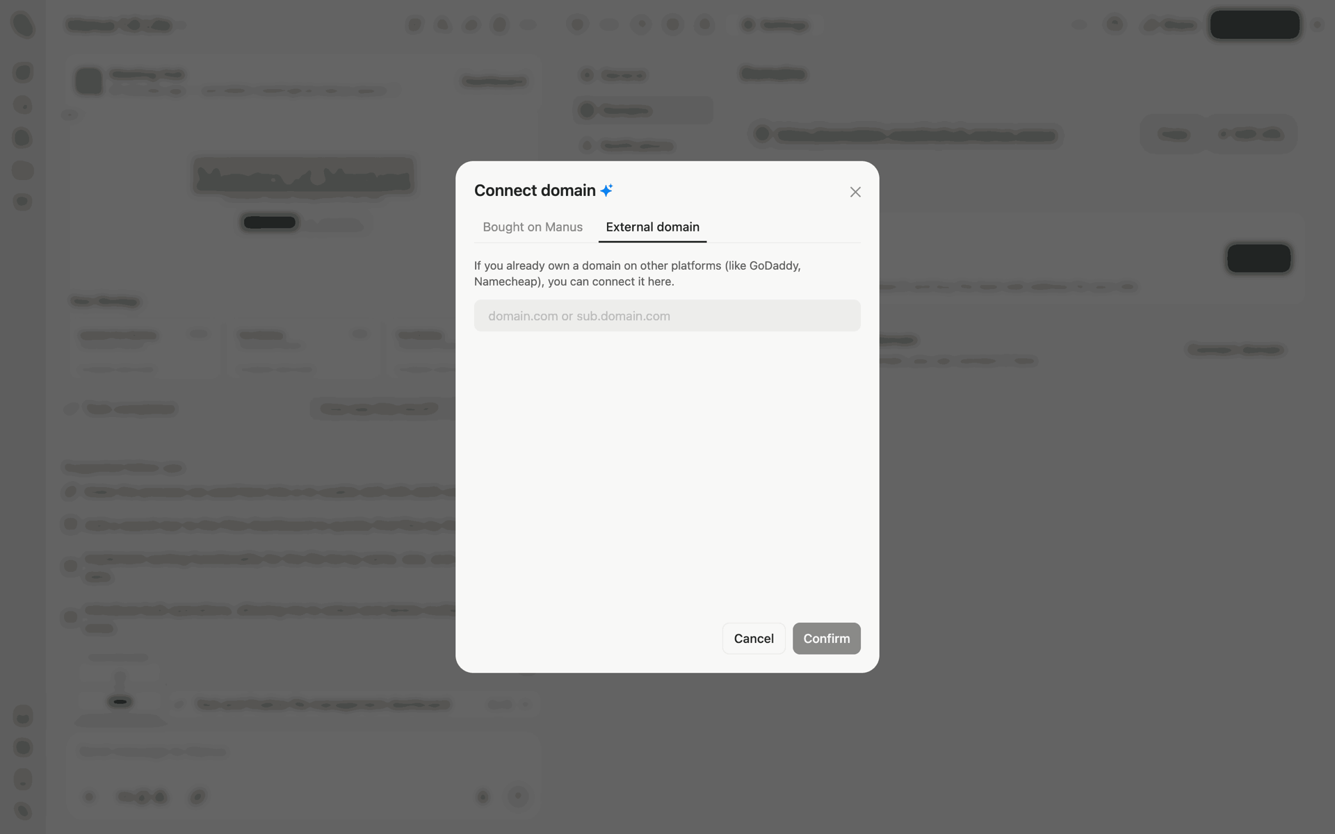 Manus Web AI interface screenshot 12