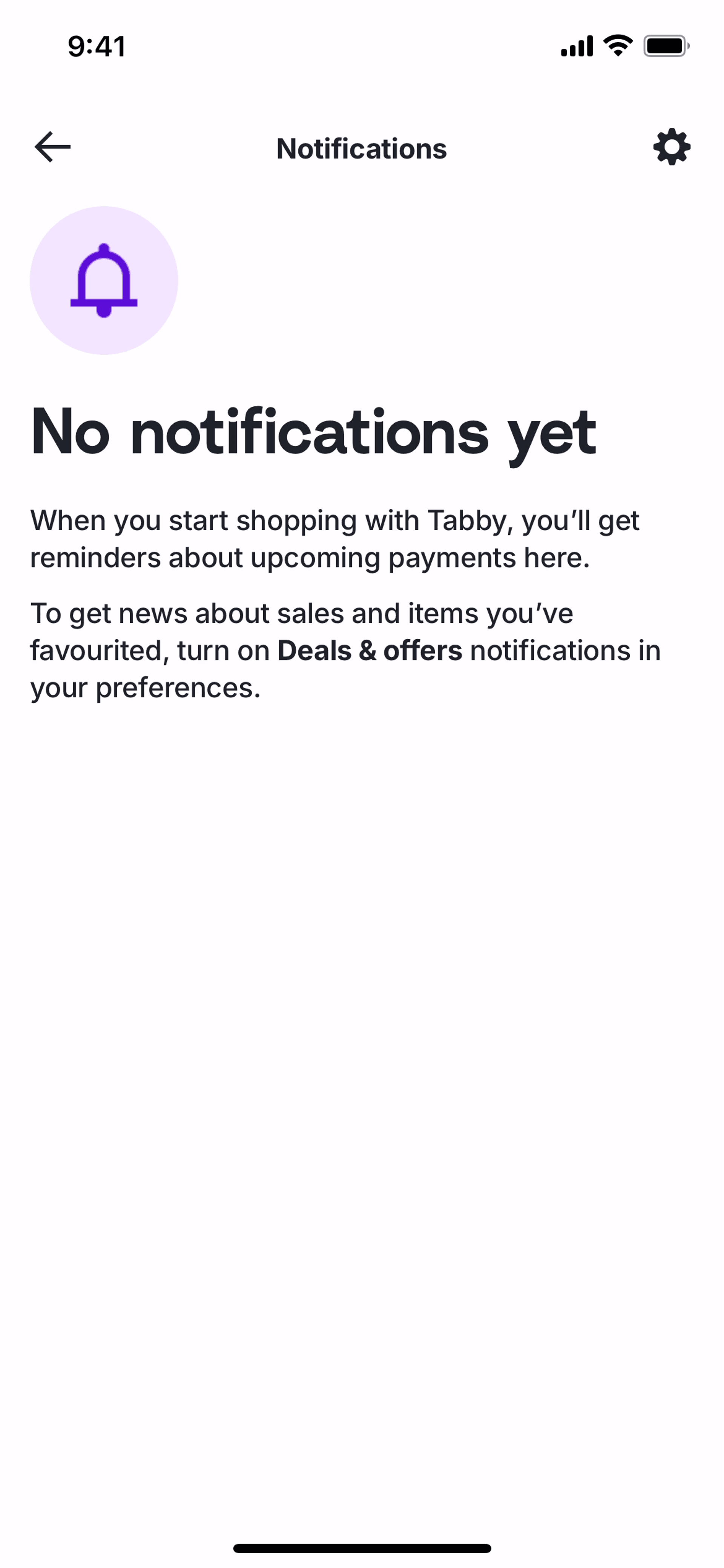 Tabby iOS Finance interface screenshot 12