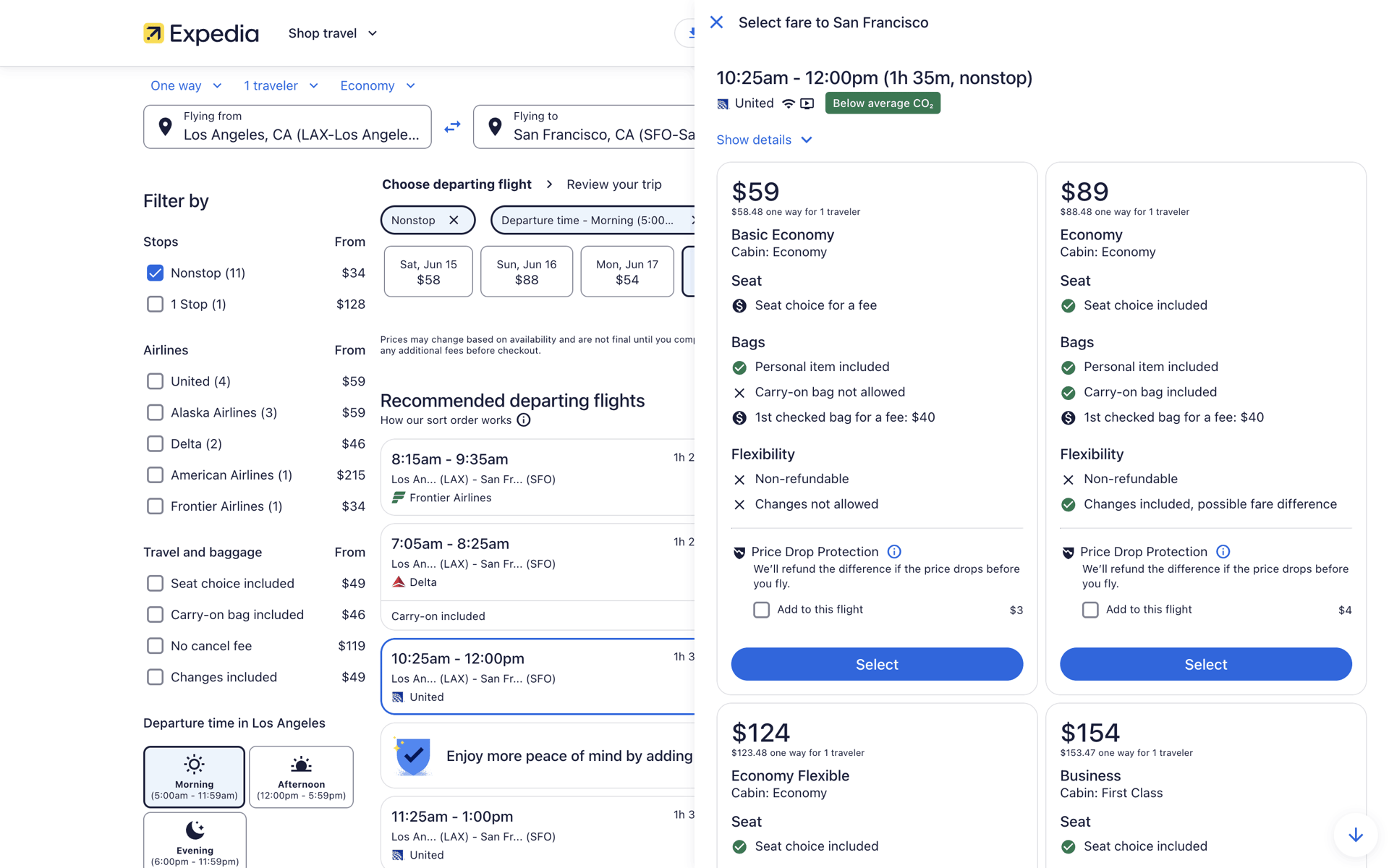 Expedia Web Travel & Transportation interface screenshot 9