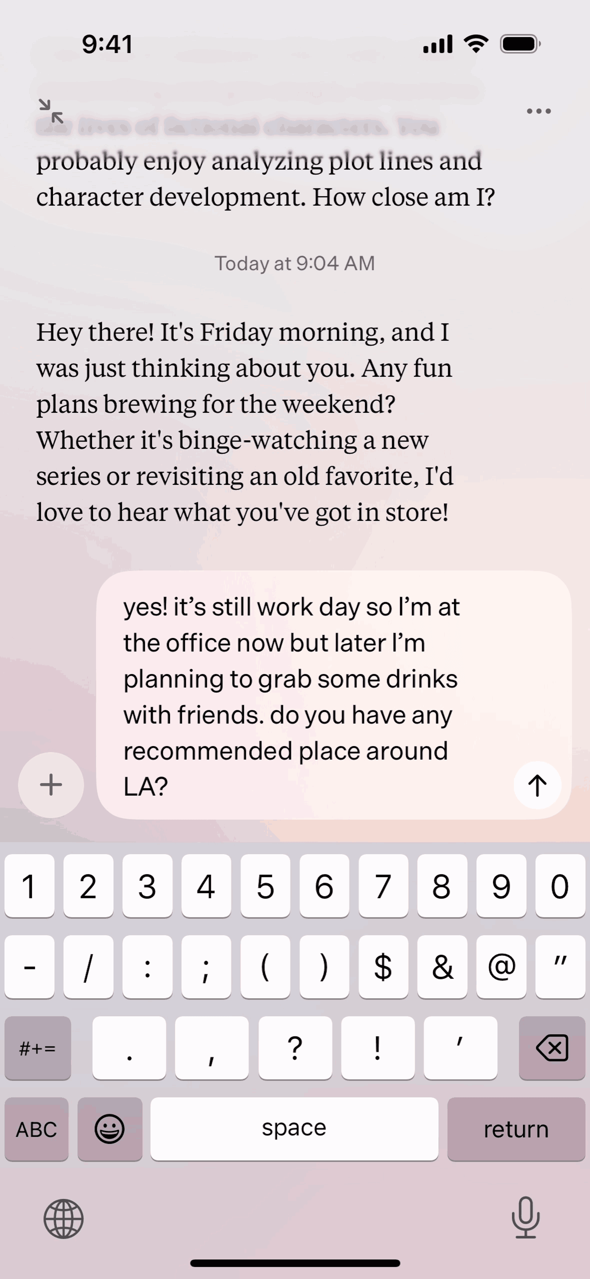 Dot iOS AI interface screenshot 23